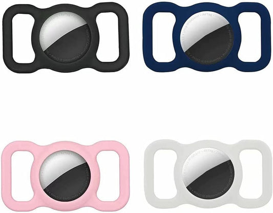 Funmax 4Pack Silicone Case for Airtag Keychain Dog Collar Holder for Pets Airtag Accessories  Makit   