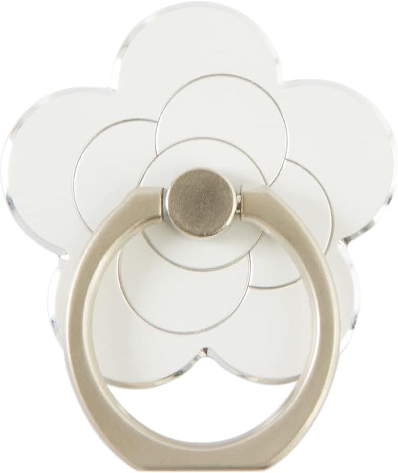 Flower Metal Cell Phone Ring Holder for Hand, Zinc Alloy Phone Back Ring Grip for Finger(Gold)  SUNURS White  