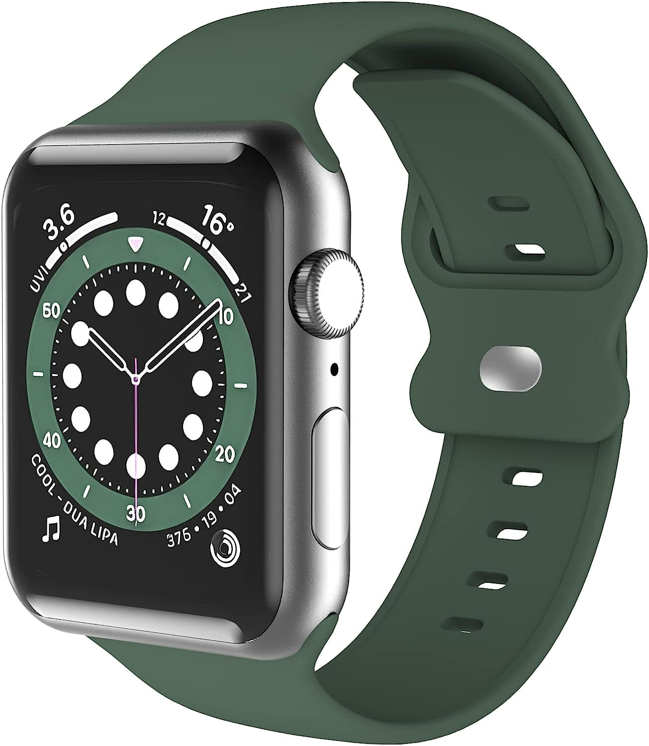 Upgrade Bands Compatible with Apple Watch Band 42Mm 44Mm 45Mm for Women Men-Soft Silicone Replacement Sport Watch Strap for Iwatch SE Series 7 6 5 4 3 2 1-Wristband  Gleiven Clover 38 mm/40 mm/41 mm 