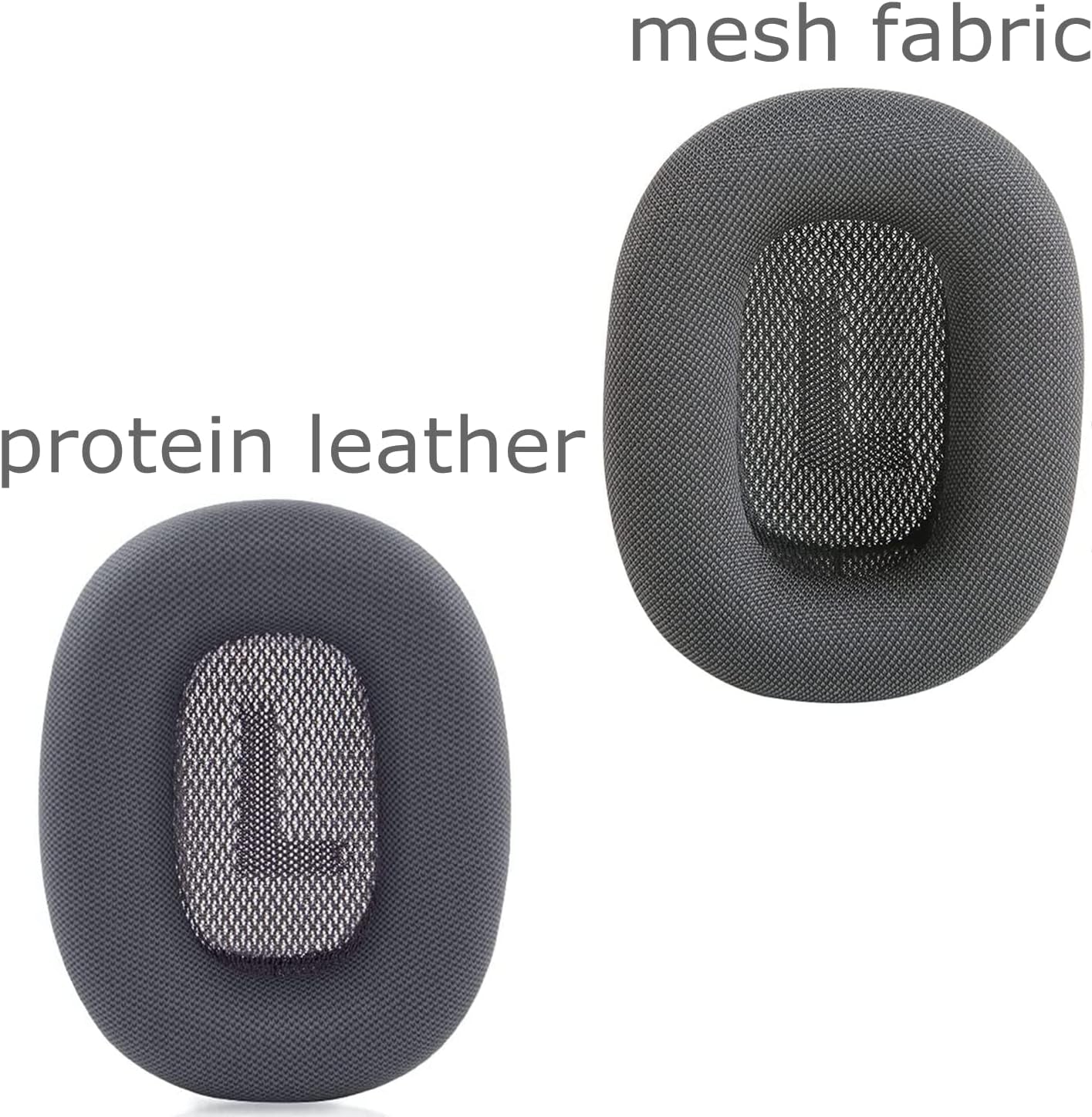 Ear Cushions for Appple Airpods Max Replacement Leather Earpads Sweat Proof Ear Cups Cushion Replace for Airpod Max Headphone with Protein Leather Memory Foam and Magnet (Space Gray)  wjiaw hardware and plastic factory   