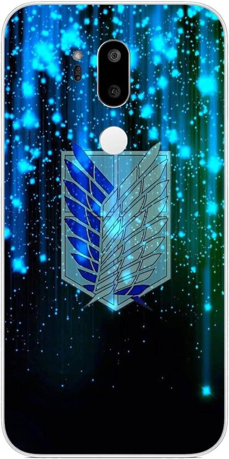 Compatible with LG G7 | LG G7 Thinq | LG G7 Fit | LG G7 One Case Attack on AOT Anime Titan 969 Soft TPU Rubber Protection Cover Clear  Tongstar Attack On Aot Anime Titan 608  