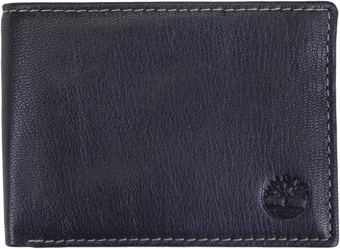 Timberland Men'S Leather RFID Blocking Passcase Security Wallet  Timberland Navy Blue  