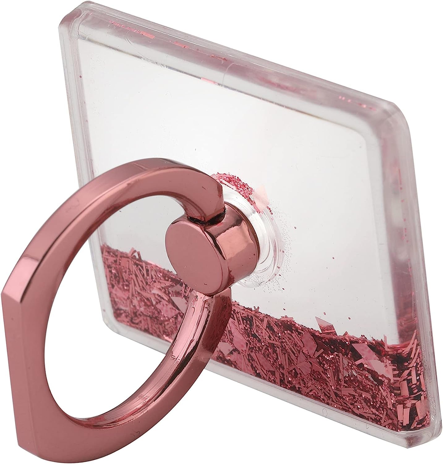 LAX Gadgets Cell Phone Ring Holder - Finger Ring for Phone Case - 360° Rotation Secure Back Grip, Stand, Holder for All Smartphones Including Iphone & Android Phone - Glitter Rose Gold  LAX Gadgets   