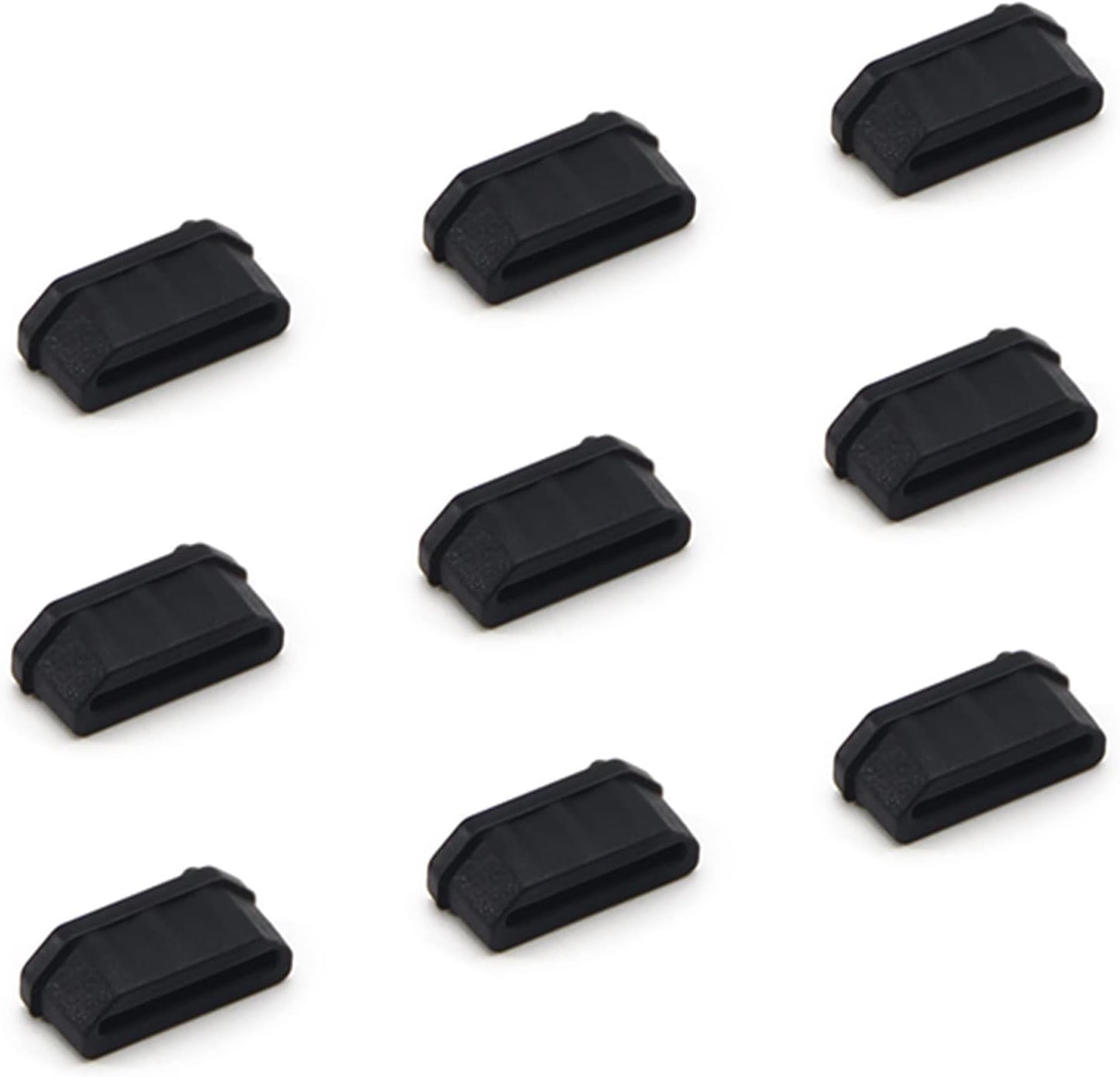 Fielect 20Pcs Silicone HDMI anti Dust Cover Plugs Protector Stopper Cap Black for Female Port Black for TV, Computer, 14X7X5Mm  Fielect   