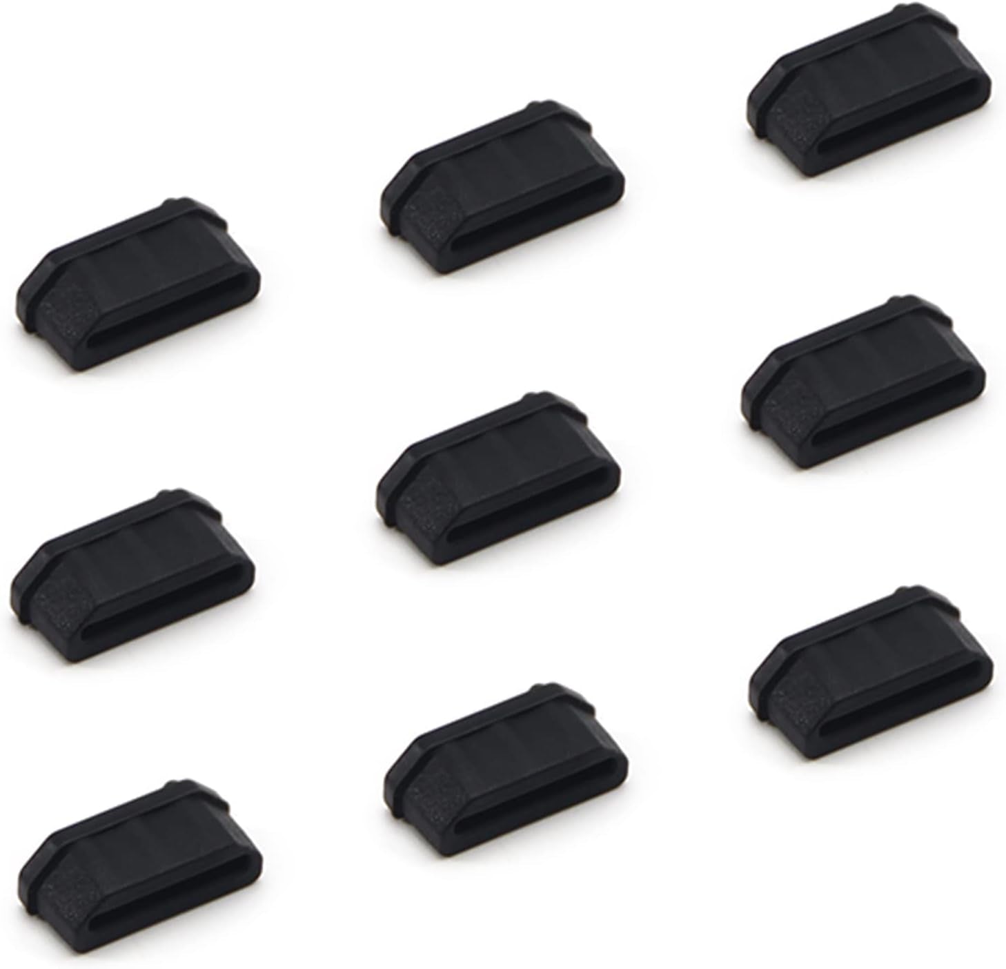 Fielect 20Pcs Silicone HDMI anti Dust Cover Plugs Protector Stopper Cap Black for Female Port Black for TV, Computer, 14X7X5Mm  Fielect   