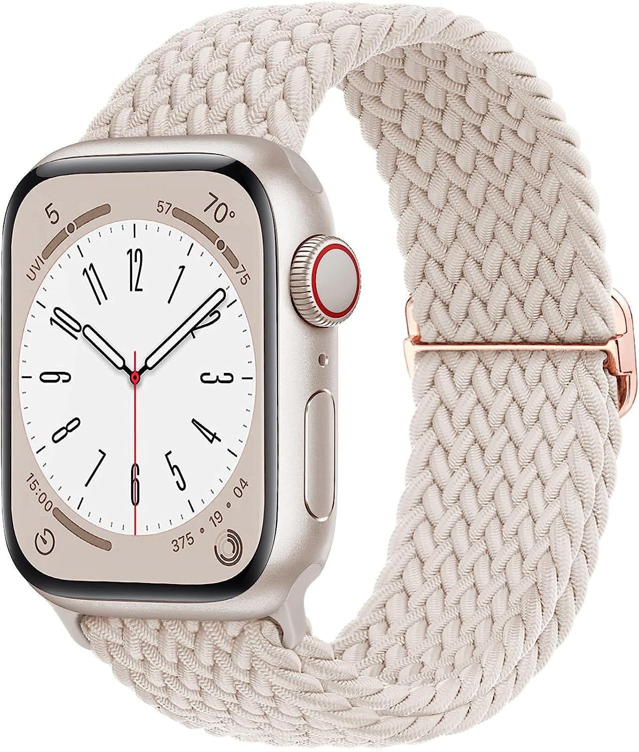 Merlion Stretchy Braided Solo Loop Compatible with Apple Watch Band 38Mm 40Mm 41Mm 42Mm 44Mm 45Mm 49Mm, Sports Adjustable Elastic Straps for Iwatch  Merlion   