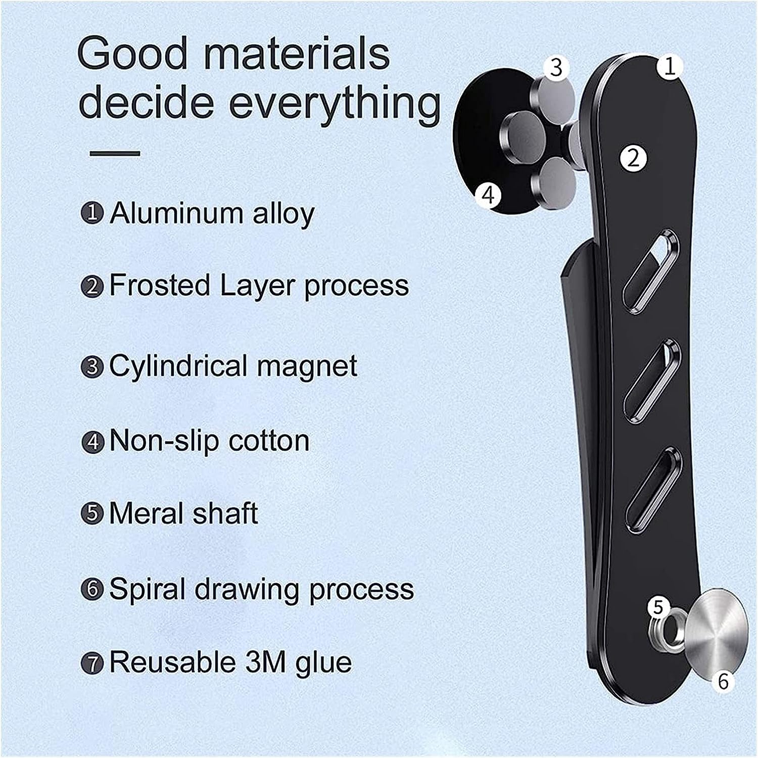 PEPDRO Monitor Magnetic Holder, Laptop Cellphone Mount, Collapsible Metal Base, Adapt to Magnetic Aluminum Bracket Laptop Side Mount External Cooling Fans (Color : Silver)  PEPDRO   