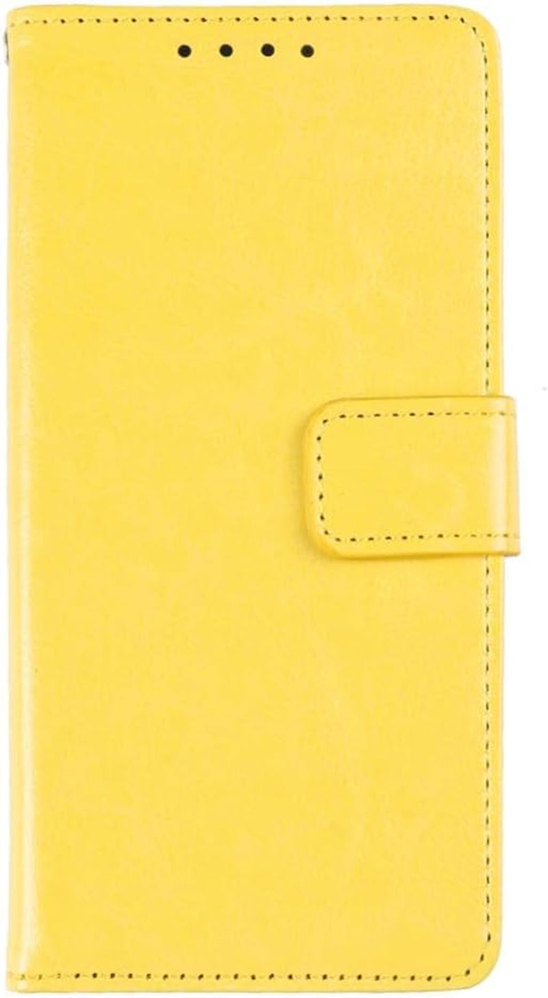 Phone Case for Sony Xperia L2,Smooth Leather Flip Wallet Case with Card Slot,Stand Holder and Magnetic Closure,Sony Xperia L2 Leather Case Cover  SJK-MKS Yellow Sony Xperia L2 
