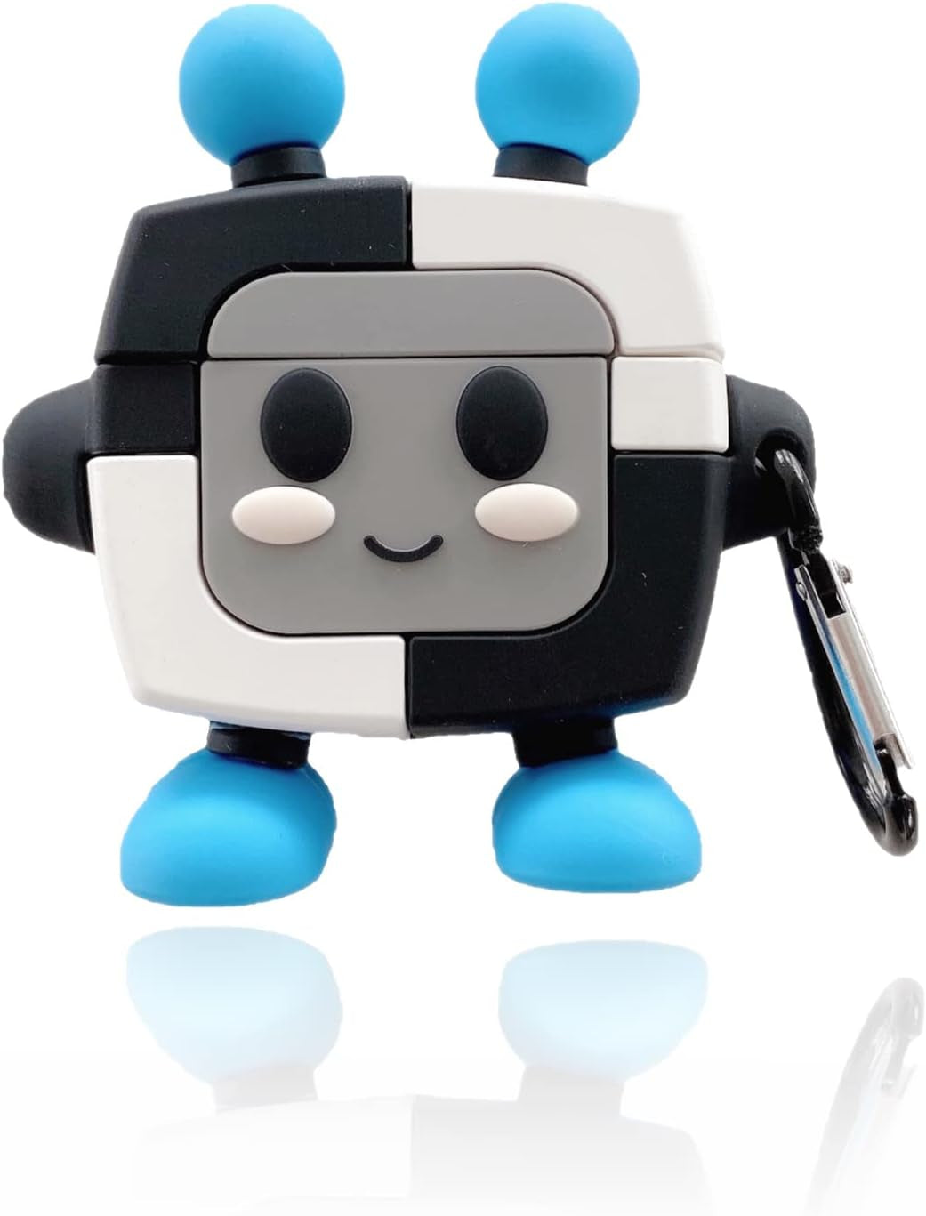 YAKVOOK for Airpod 2/1 Cover Case,Cute 3D Cartoon Panda Airpods 2Nd Generation Cover Kawaii Soft Silicone Protective Cover with Keychain Shockproof Charging Case for Airpods 1&2 for Girls Women  Yatchen Robot Blue AirPods 3 