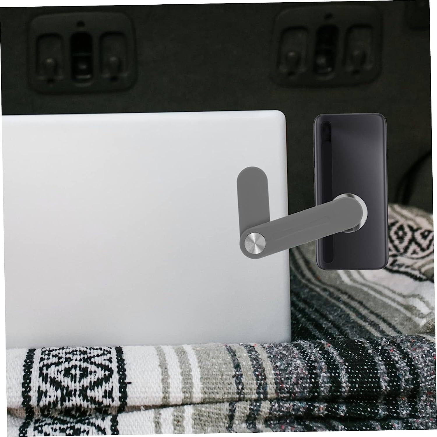 ULTECHNOVO 2Pcs Expand Mobile Phone Bracket Plastic Stand Hands Free Phone Holder Smart Phone Magnetic Phone Holder Magnetic Laptop Phone Mount Hands Free Phone Clip Laptop Stand Mount Abs  ULTECHNOVO   