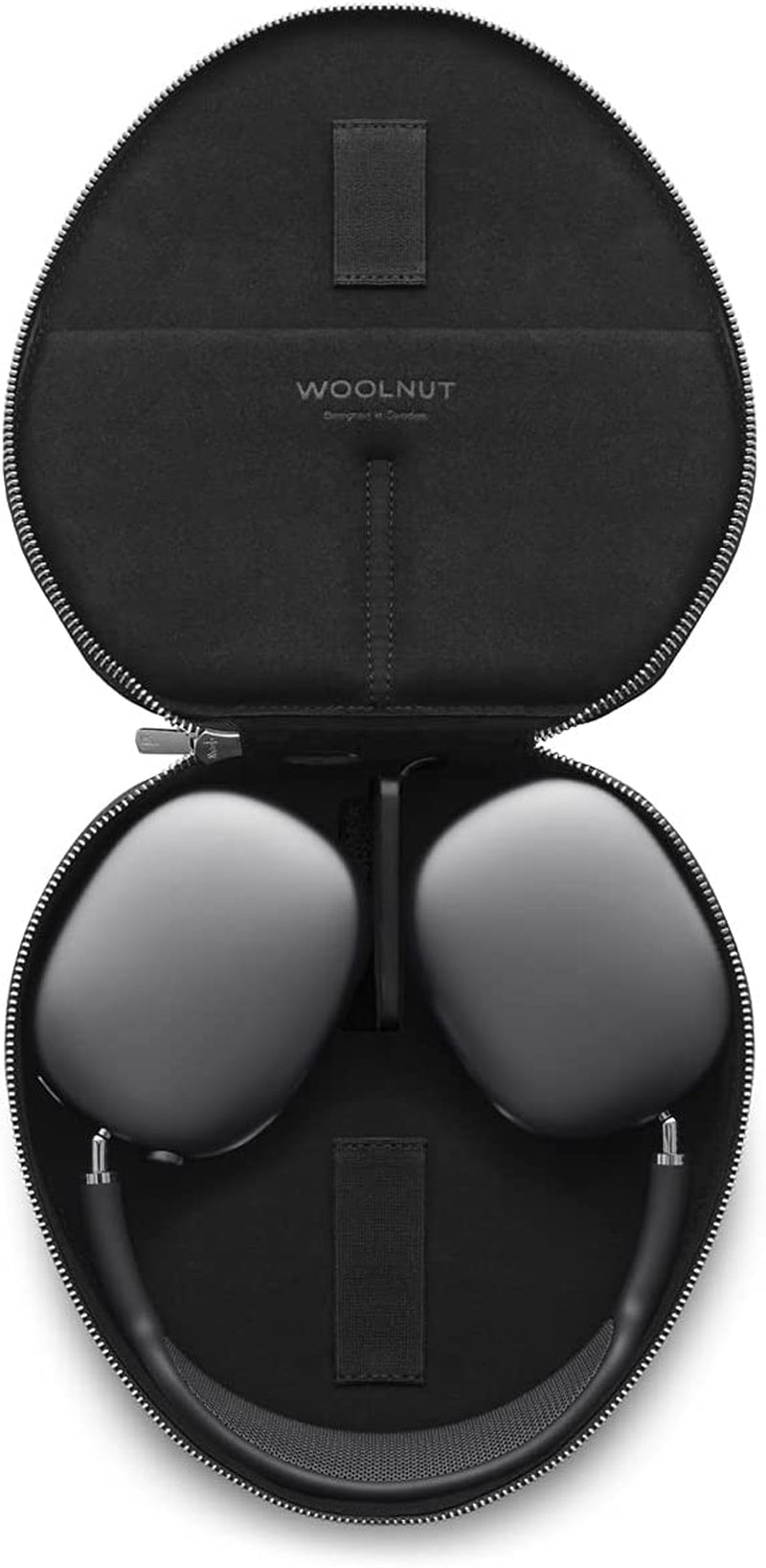 Woolnut Leather Case for Airpods Max - Black  Woolnut   