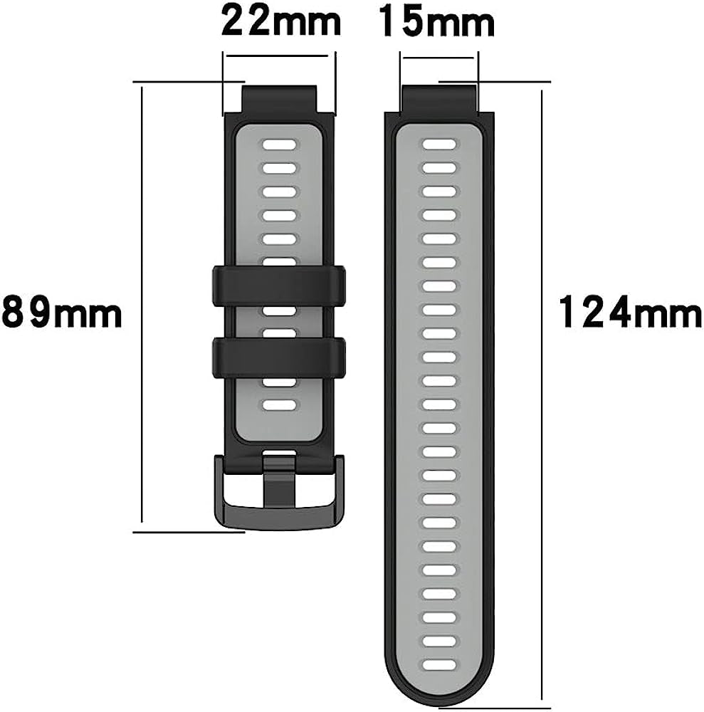 NDJQY Silicone Watch Band for Garmin Forerunner 220 230 235 735XT 735 620 630 S20 S5 S6 Replacement Strap Bracelet Watch Wristband  NDJQY   
