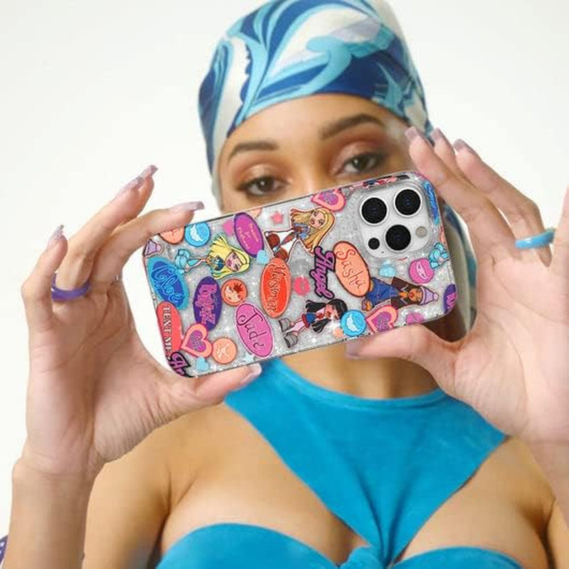 Velvet Caviar X Bratz Designed for Iphone 14 Pro Max Case for Women [8Ft Drop Tested] Cute Protective Bratz Dolls Accessories Phone Cases - Clear Glitter  Velvet Caviar   