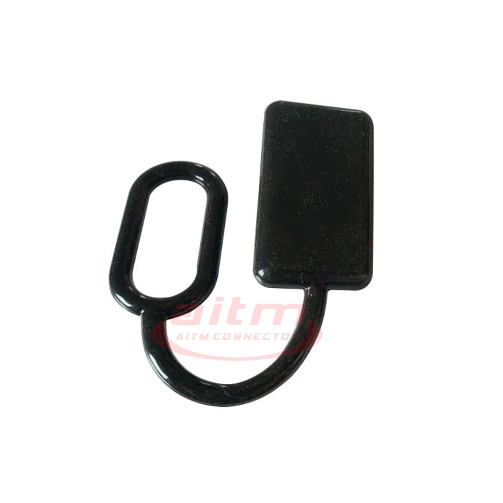 Dust Cover 2Pcs for 175A Power Connectors Black Rubber,Dustproof Plug Cover for 175A Battery Quick Connection Plug Connector  Dent-de-lion   