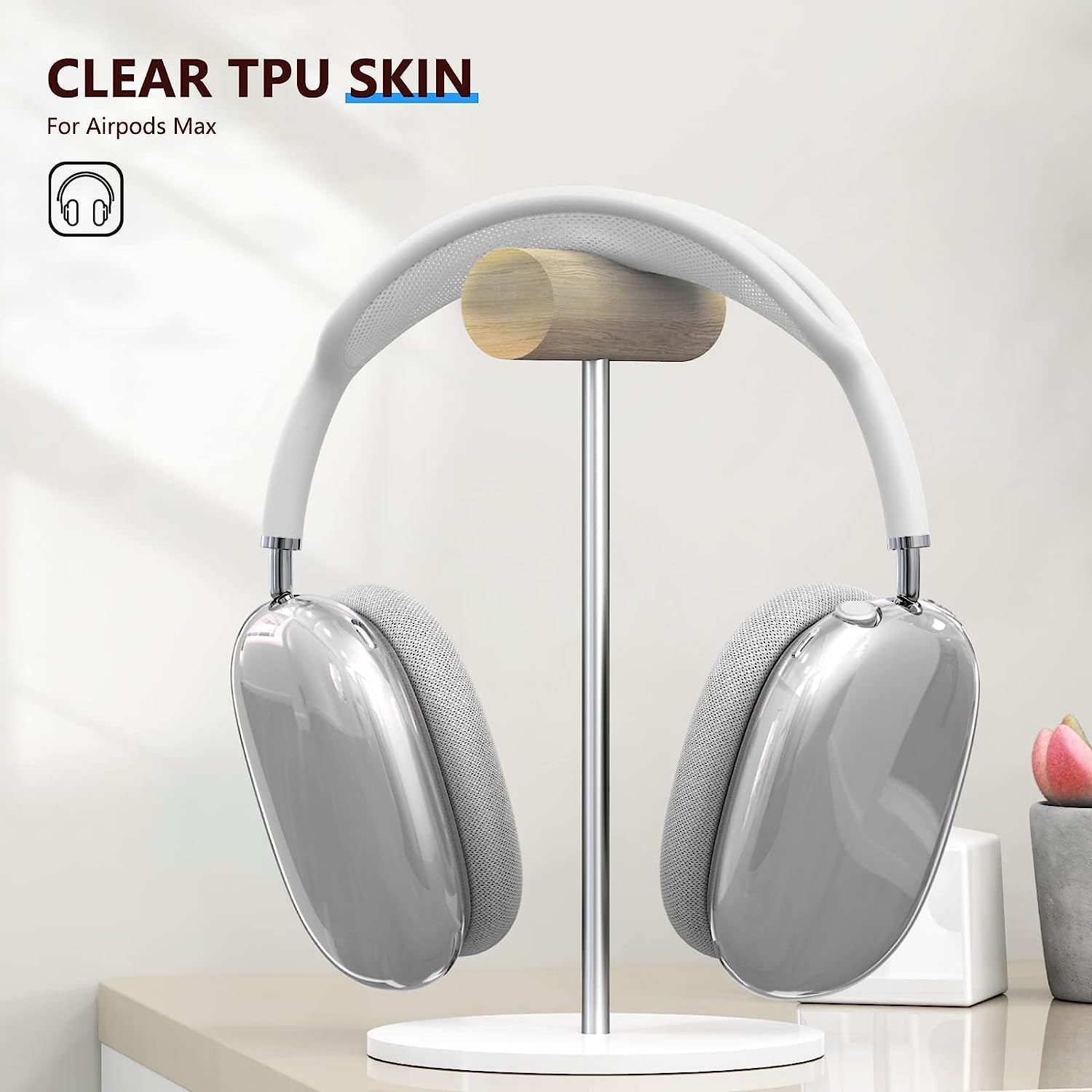 Clear Airpods Max Case,Soft TPU Case for Apple Airpods Max Skin Anti-Scratch Accessories,No Yellowing Transparent Airpods Max Case Cover(Clear)  Inesore   