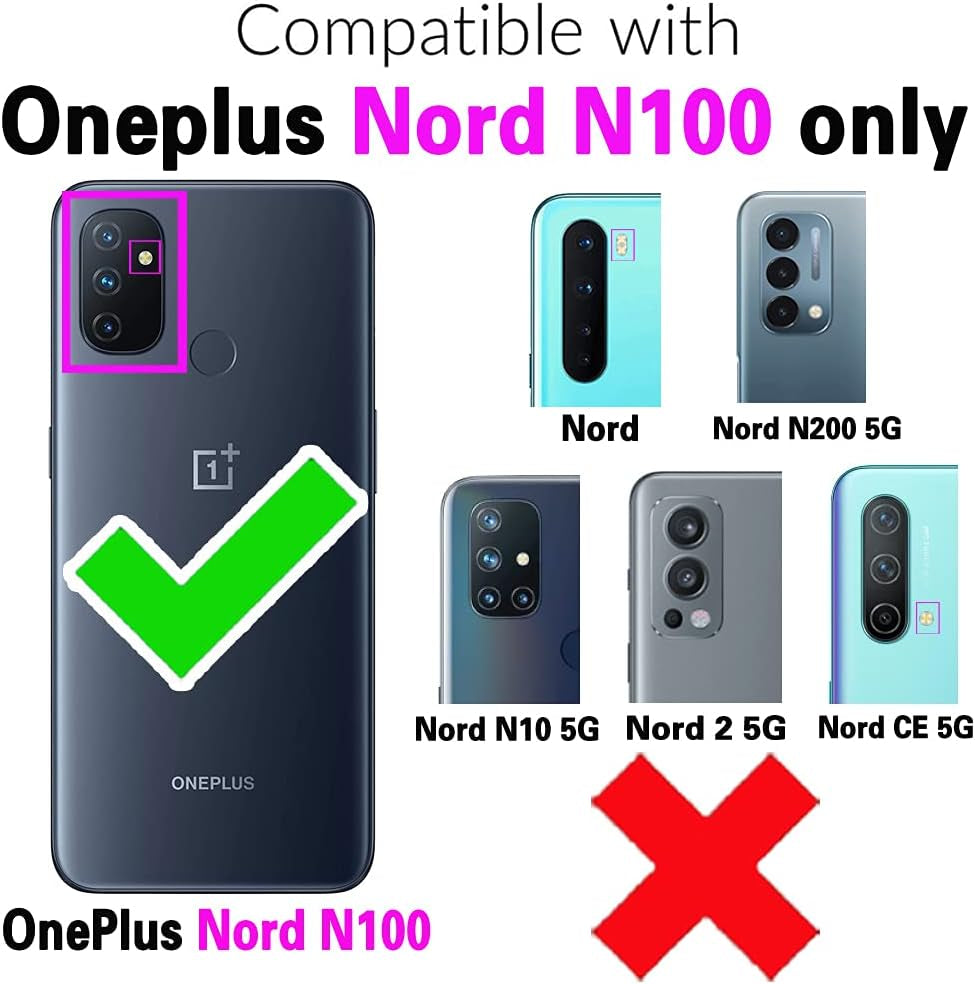 WWAAYSSXA Compatible with Oneplus Nord N100 Wallet Case Wrist Strap Lanyard Leather Flip Card Holder Cell Accessories Phone Cover for One plus N 100 4G 1 plus 1Plus One+ 1+ 100N Women Men Grey  WWAAYSSXA   