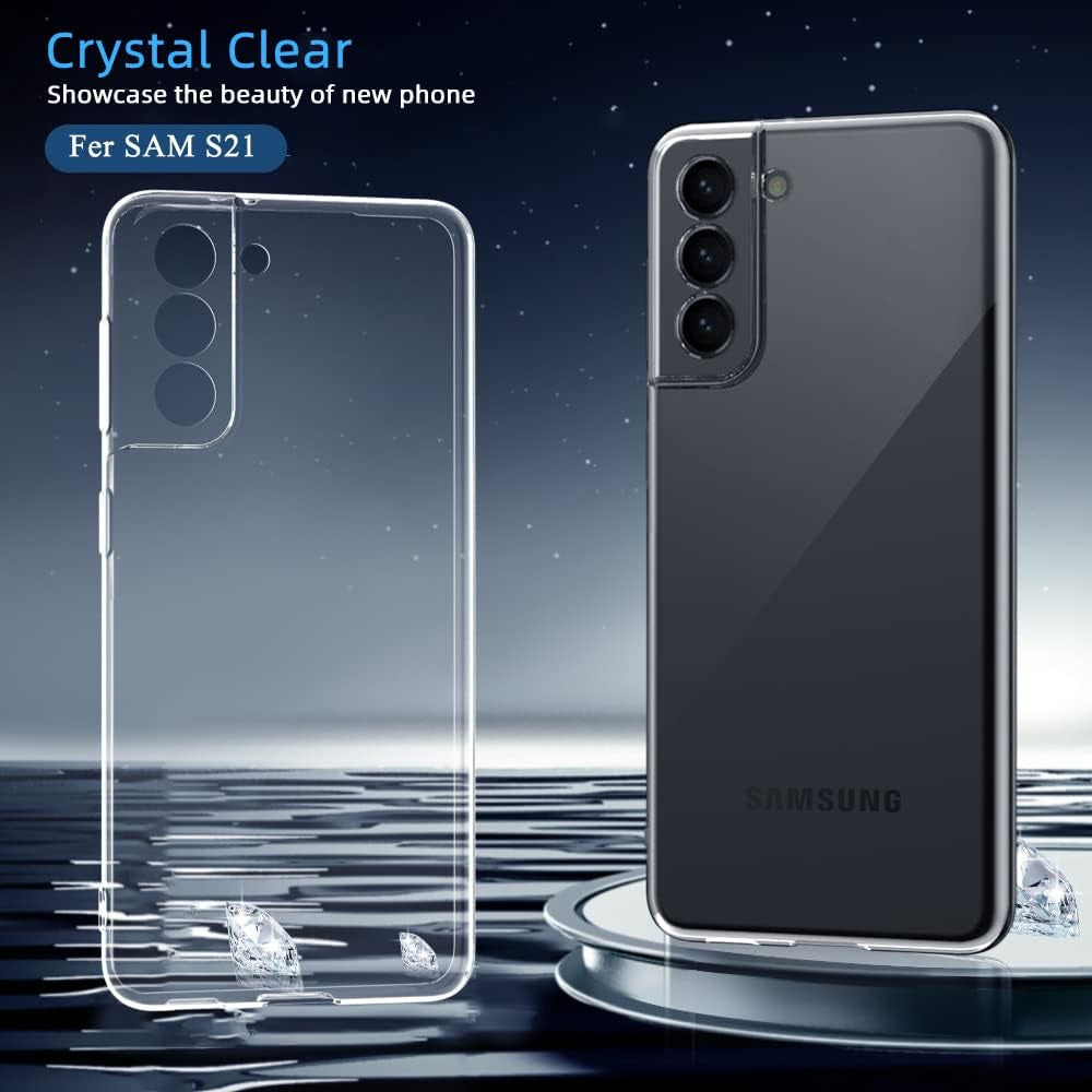 X-Level Samsung Galaxy S21 plus Case Clear Slim Fit Ultra-Thin Soft TPU Samsung S21 plus Mobile Phone Cover Anti-Slip Grip Phone Case for Galaxy S21 Plus  pipilu   