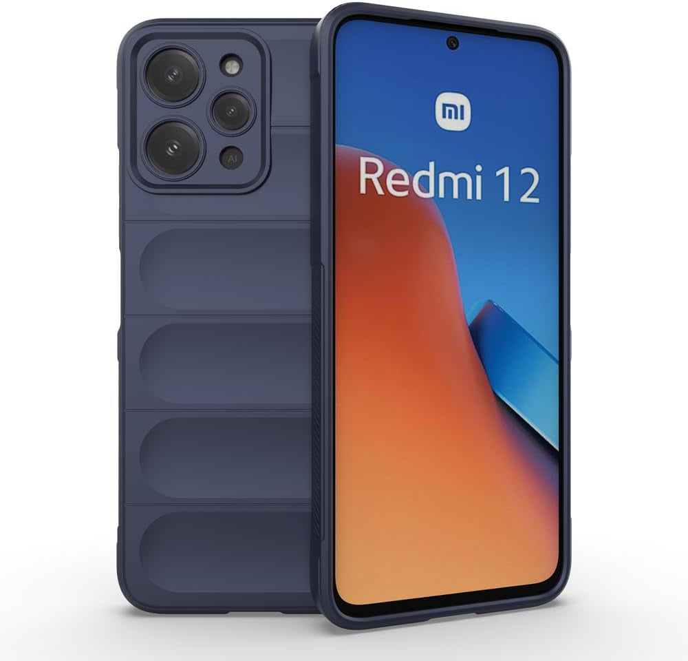 Elubugod Compatible with Xiaomi Redmi Note 12S 4G Case Cover,Tpu Mobile Phone Soft Compatible with Xiaomi Redmi Note 12S 4G 2303CRA44A Case Cover Black  Elubugod Blue Compatible With Xiaomi Redmi 12 4G 