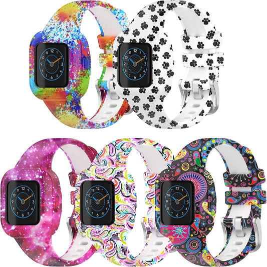 Bands Compatible with Garmin Vivofit Jr.3 Bands Accessories Replacement Band Camouflage Floral Leopard Pattern Starp for Kids Boys Girls with Metal Secure Clasp for Vivofit Jr.3  Chofit   