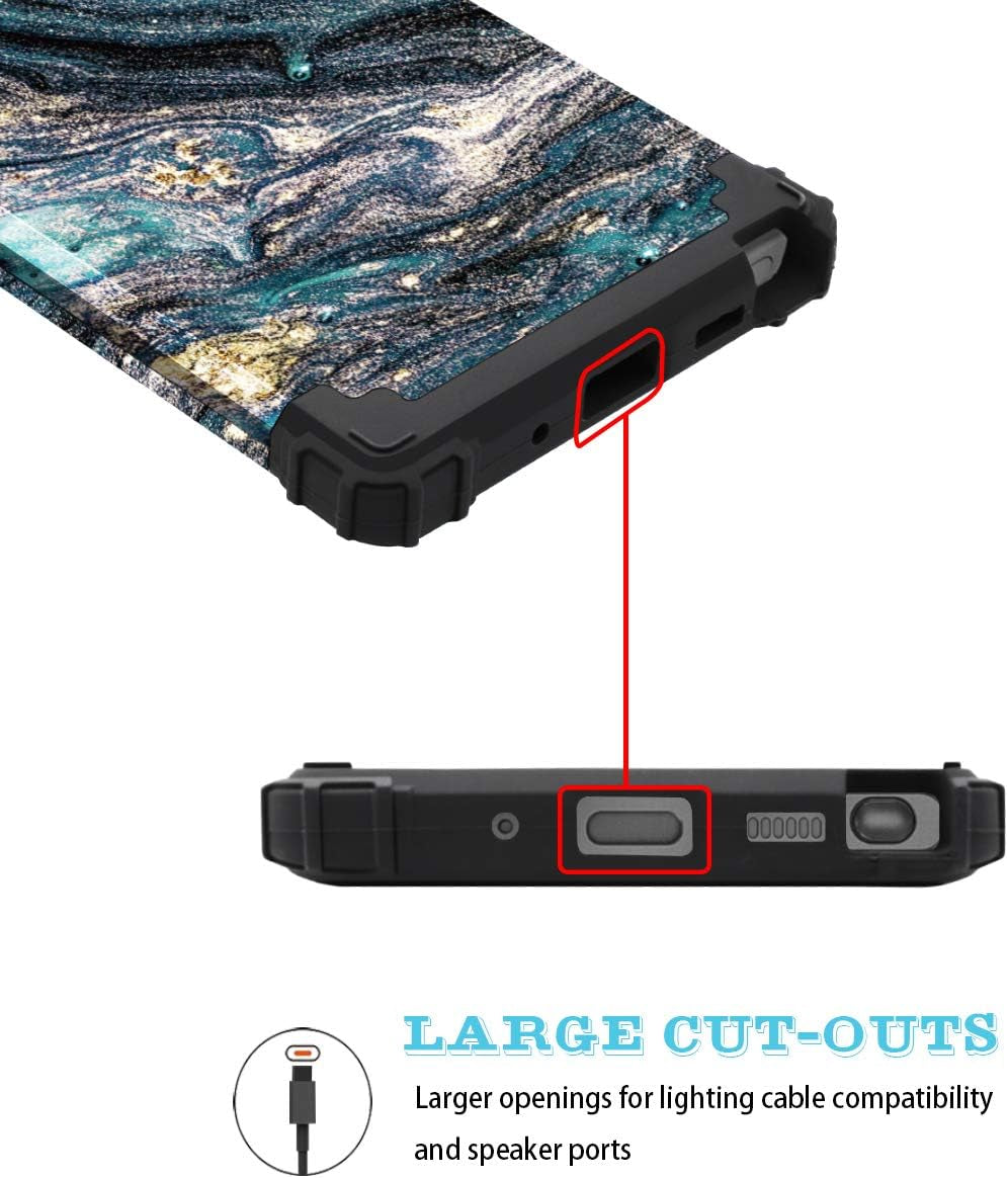 Samsung Galaxy Note 20 Ultra Case,Casewind Galaxy Note 20 Ultra Case Ｍarble 3 in 1 Hybrid Hard PC Soft Silicone Shockproof Anti-Scratch Rugged Bumper Protective Case Cover for Samsung Note 20 Ultra  Casewind   
