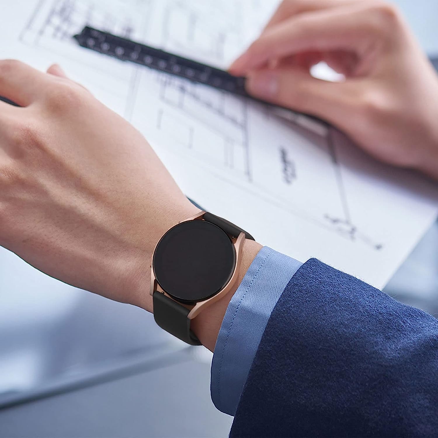 Wanme Bands for Garmin Venu 2 plus / Venu Sq / Venu / Vivoactive 3 Watch Band Women Men, 3 PACK Soft Silicone Replacement Wristband Sport Strap for Garmin Vivomove Sport, Vivoactive 3 Music, Forerunner 645 / 245 Music Smart Watch  Wanme   