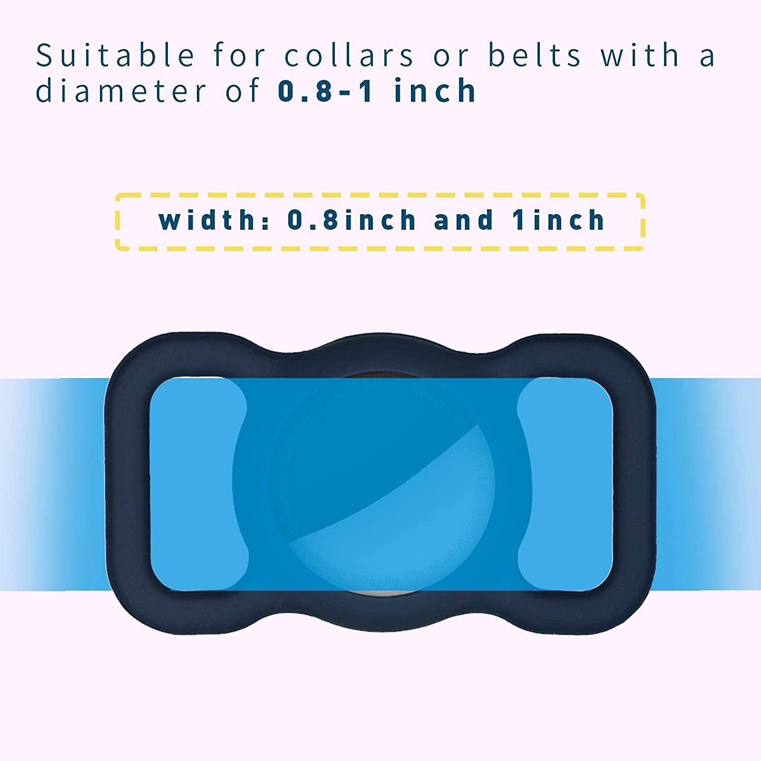 Air Tag Dog Collar Holder Waterproof Small Compatible Protective Cover for Apple Airtag GPS Tracking Dog Cat Soft Silicone Waterproof Protective for Pet Dog Cat and Children Elderly Bags  YAFIYGI   