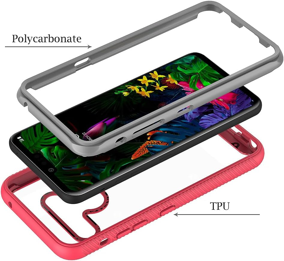 Bumper Case for LG G8 Thinq, Double Layer Protection for LG G8 Thinq Case, PC Front Bumper + Back Cover Non-Slip Combination Phone Cover for LG G8 Thinq Light Blue  Generic   