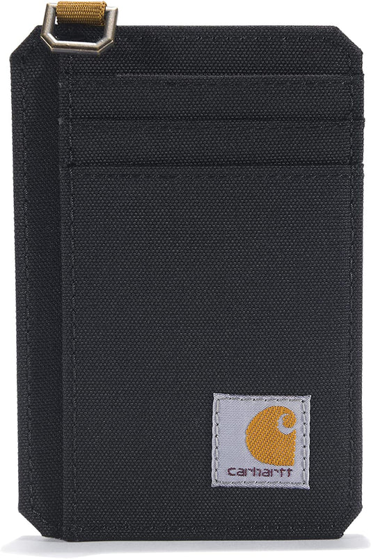 Carhartt Front Pocket Wallets, Durable Canvas or Leather Wallet with & without Money Clip  Carhartt   