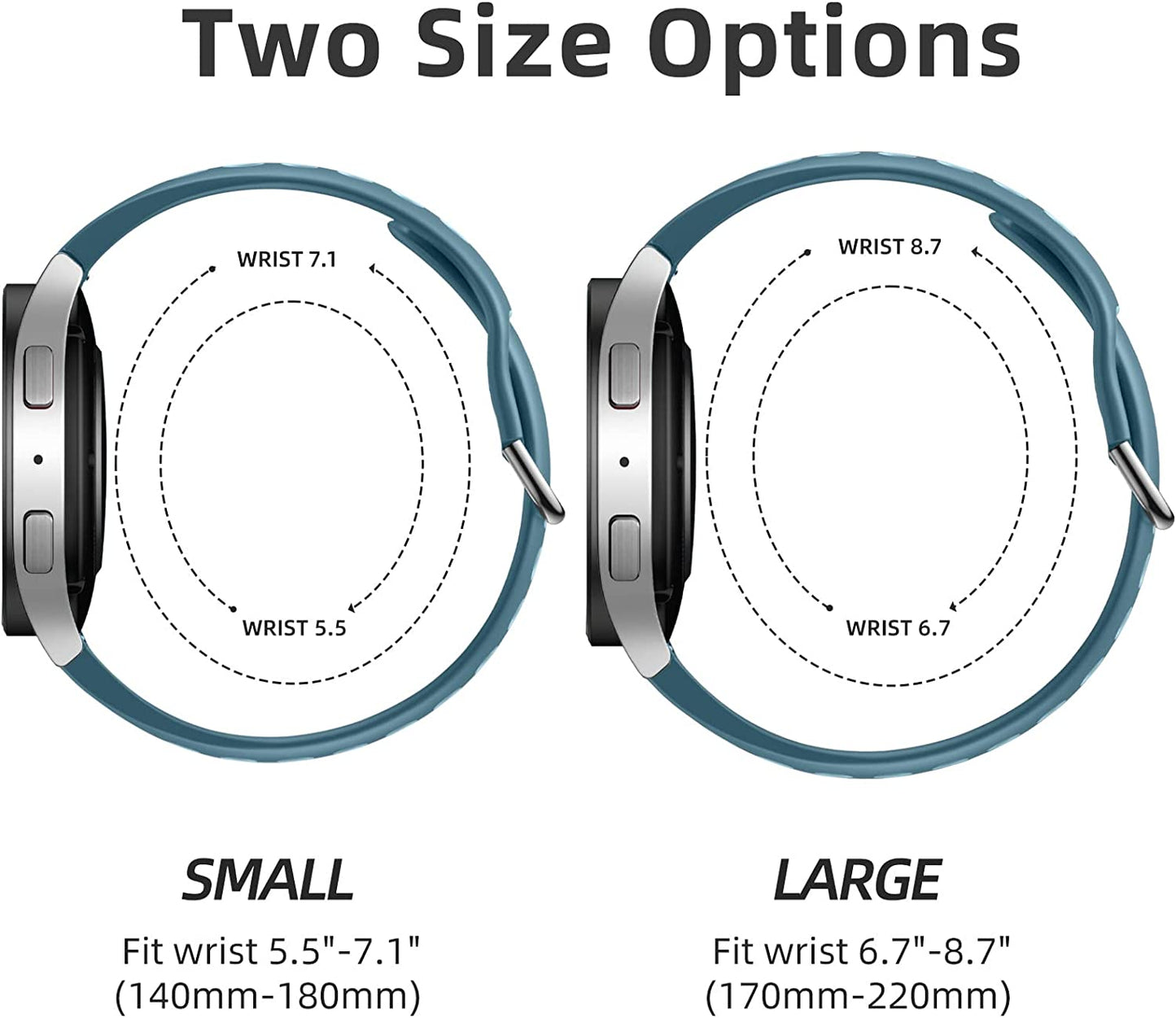 6 PACK No Gap Bands Only Compatible with Samsung Galaxy Watch 5 Band/Galaxy Watch 4 Band 40Mm 44M/Galaxy Watch 5 Pro Band 45Mm/Watch 4 Classic Band, 20Mm Soft Silicone Sport Bands for Women & Men  Xuchangjiansenshangmaoyouxiangongsi   