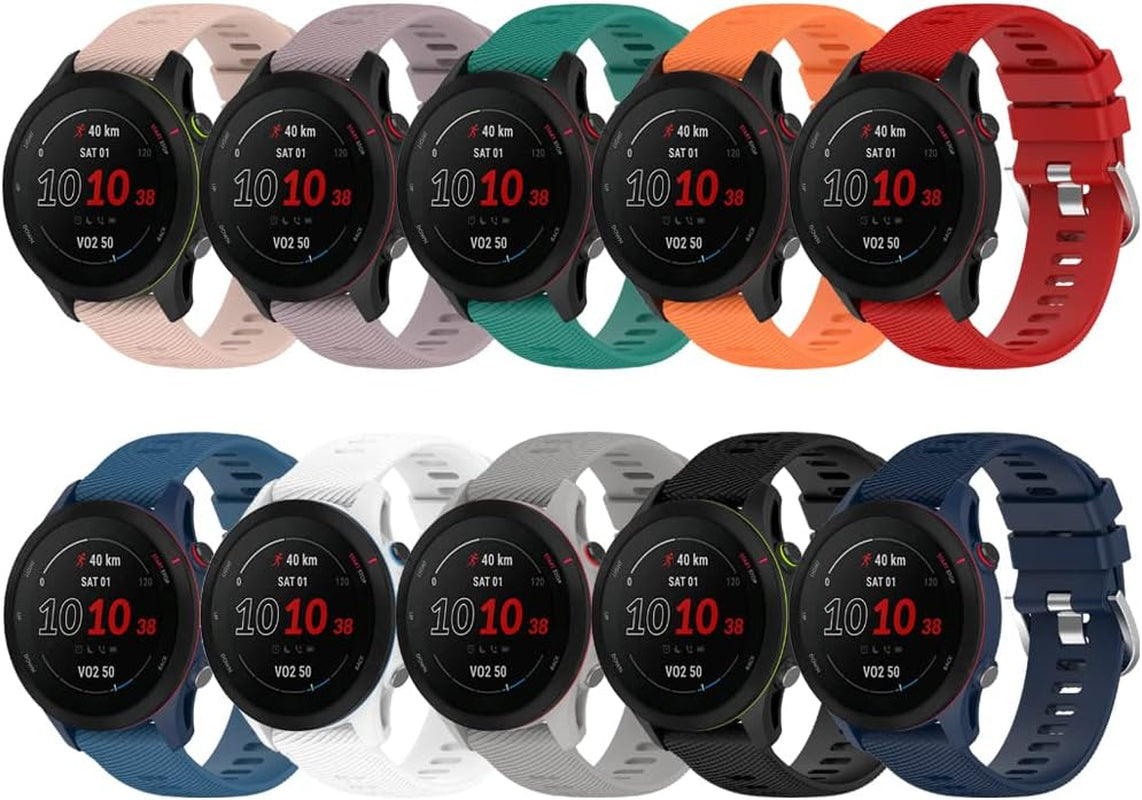 Compatible for Garmin Forerunner 255S, 18Mm Width Quick Released Soft Silicone Replacement Watchband Strap Wristband for Garmin Forerunner 255S/Vivoactive 4S/Vivomove 3S/Venu 2S  ZSZCXD   