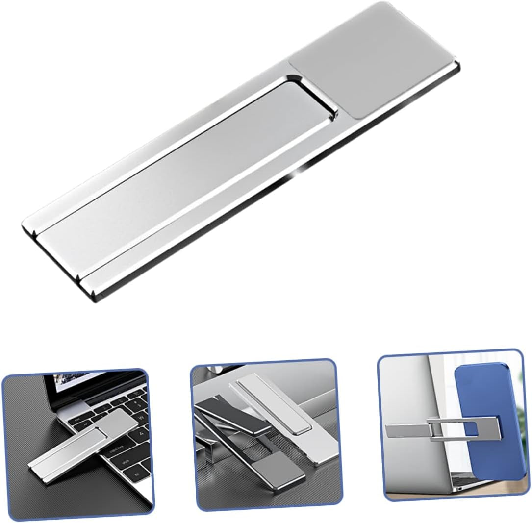 SOLUSTRE Mobile Phone Extension Bracket Adjustable Laptop Stand Foldable Laptop Stand Adjustable Computer Stand Laptop Phone Holder Magnetic Mobile Holder Laptop Extension Stand Phone Clip  SOLUSTRE   