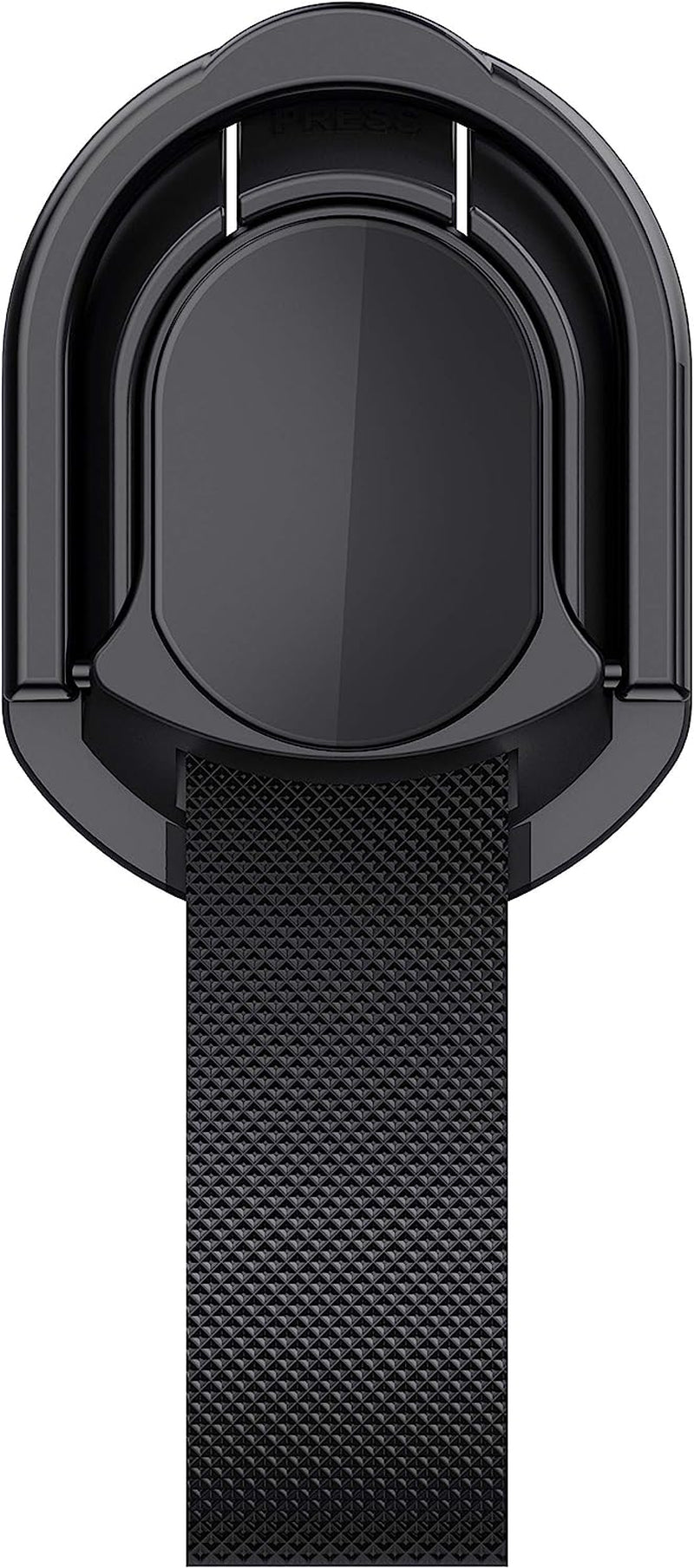 Ghostek LOOP Magnetic Phone Strap Holder for Hand with Kickstand Ergonomic Finger Grip Works with Car Mounts and Detachable for Wireless Charging Designed for Iphone, Galaxy, Pixel Case Covers (Black)  Ghostek   