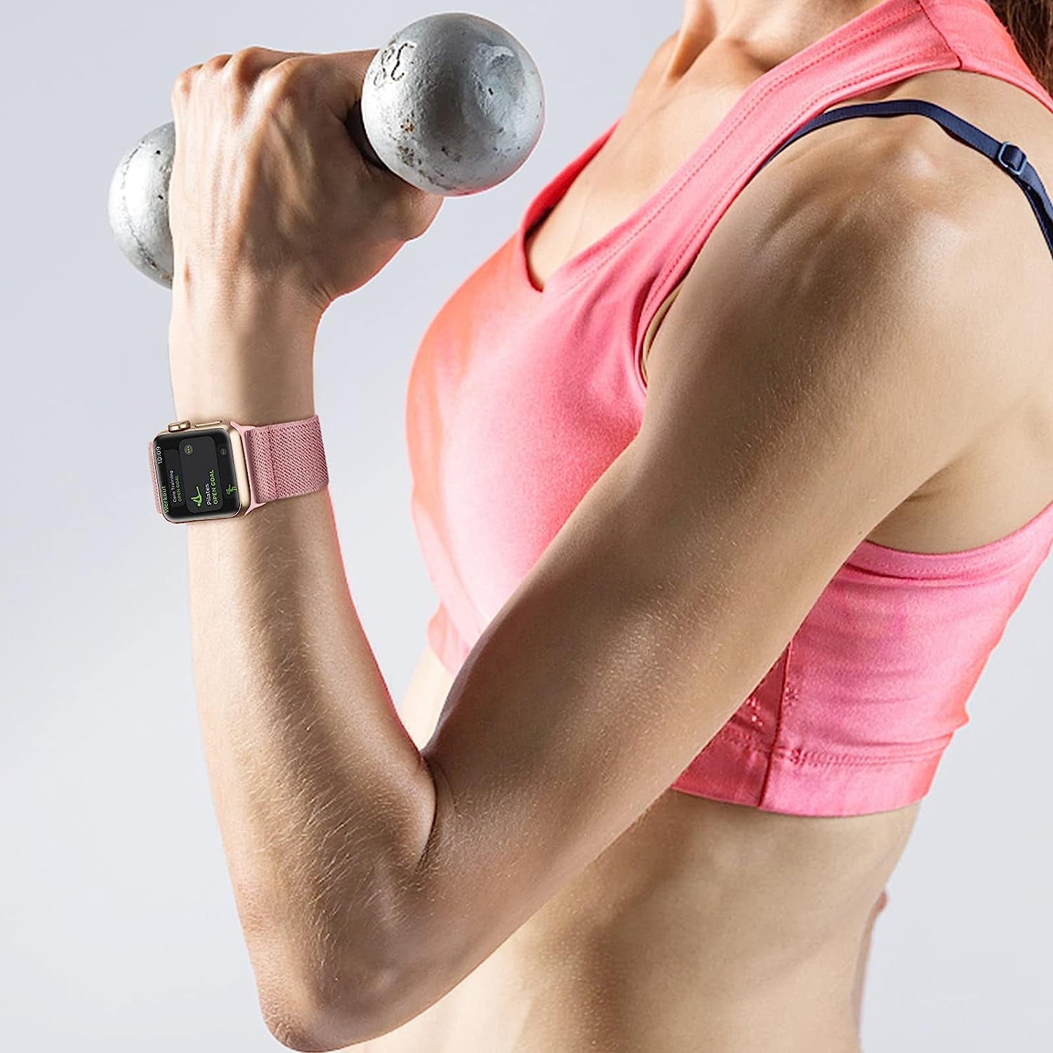 Fintie 2 Pack Stretchy Nylon Solo Loop Bands Compatible with Apple Watch 38Mm 40Mm 41Mm Iwatch Ultra SE2 SE Series 8 7 6 5 4 3 2 1, Adjustable Elastic Band Replacement Wristband Strap  Fintie   