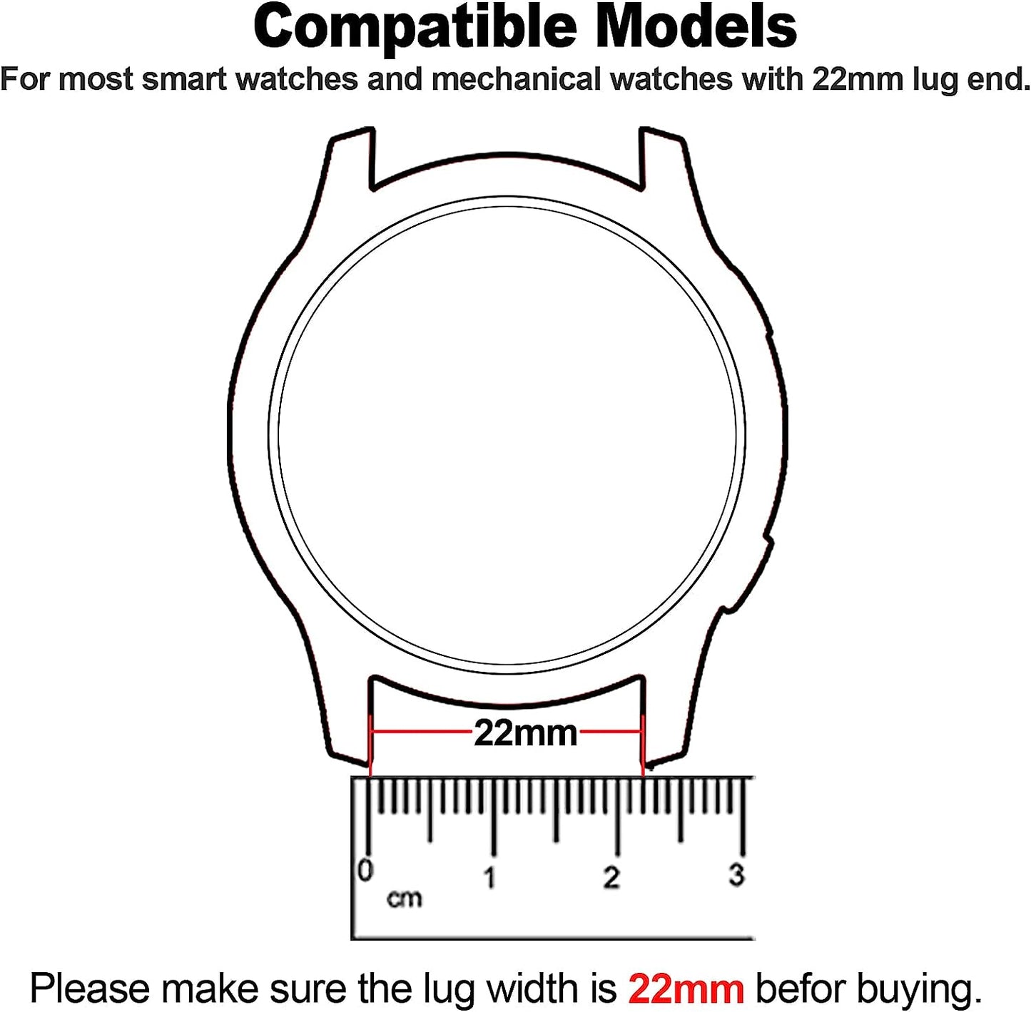 22Mm Quick Release Metal Band for Samsung Galaxy Watch 3 45Mm,Zpjpplx Stainless Steel Replacement Strap Compatible with Garmin Forerunner 265 255 745/Venu 2/Vivoactive 4/Amazfit GTR3 Pro/Gtr4 for Men  ZPJPPLX   