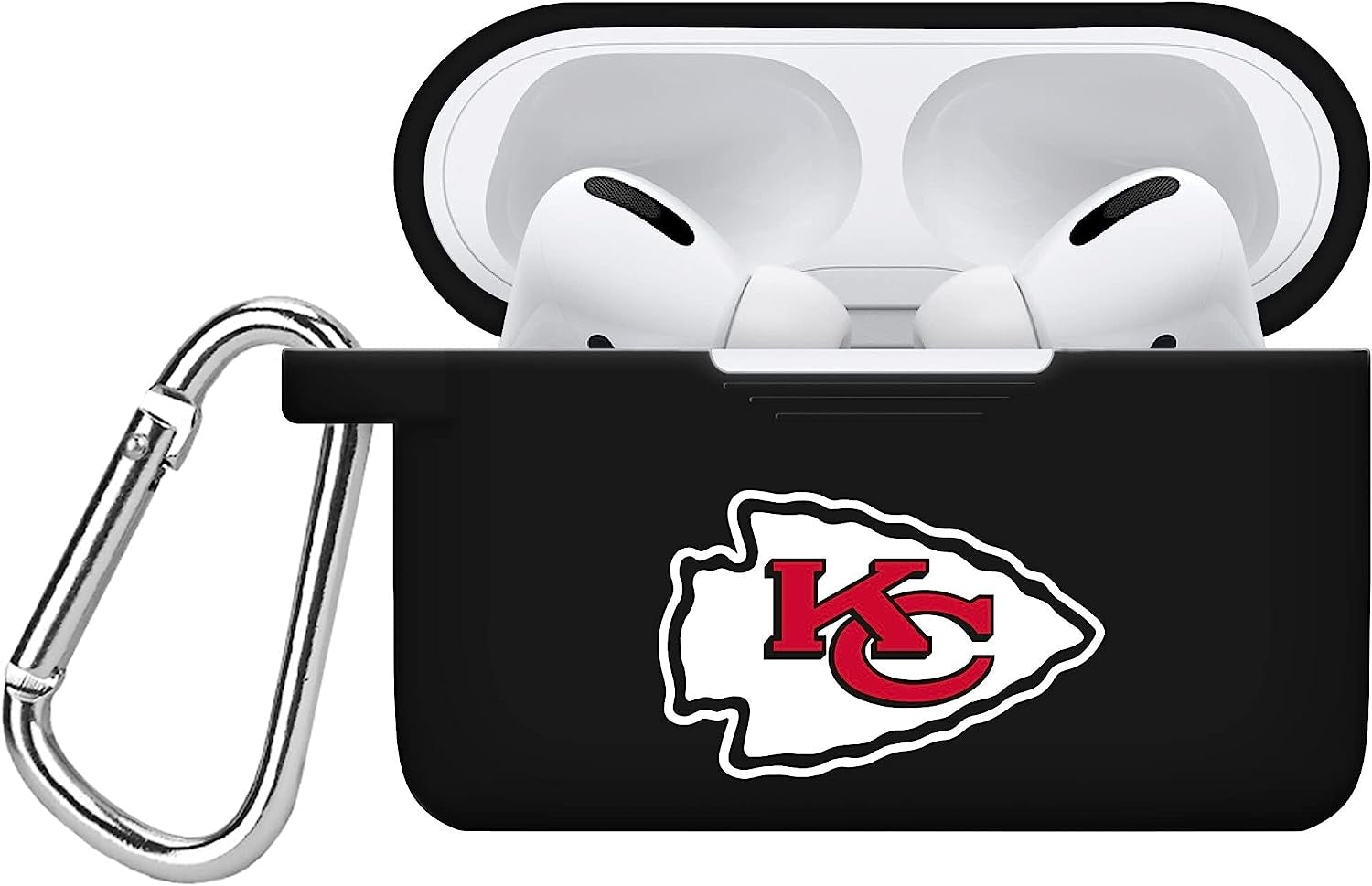 GAME TIME Tampa Bay Buccaneers Silicone Case Cover Compatible with Apple Airpods Pro Battery Case (Black)  Game Time Kansas City Chiefs - Black  
