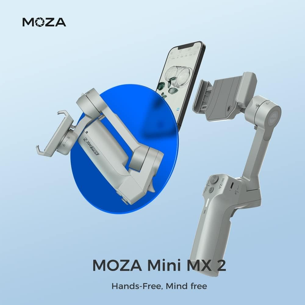 Moza Mini-Mx2 Gimbal Smart Phone 3-Axis Brushless Handheld Stabilizer for Mobile Phone Sports Camera Anti-Shake Shooting Balance  MOZA   