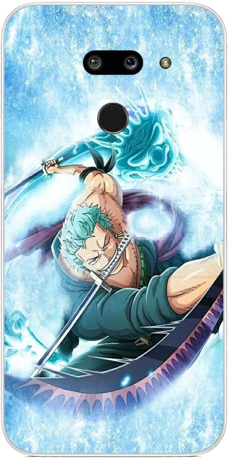 Compatible with LG G8 | LG G8 Thinq Case One Z with Piece 656 Ultra-Thin Transparent Soft Phone Case  Tongstar One Z With Piece Zoro 687  