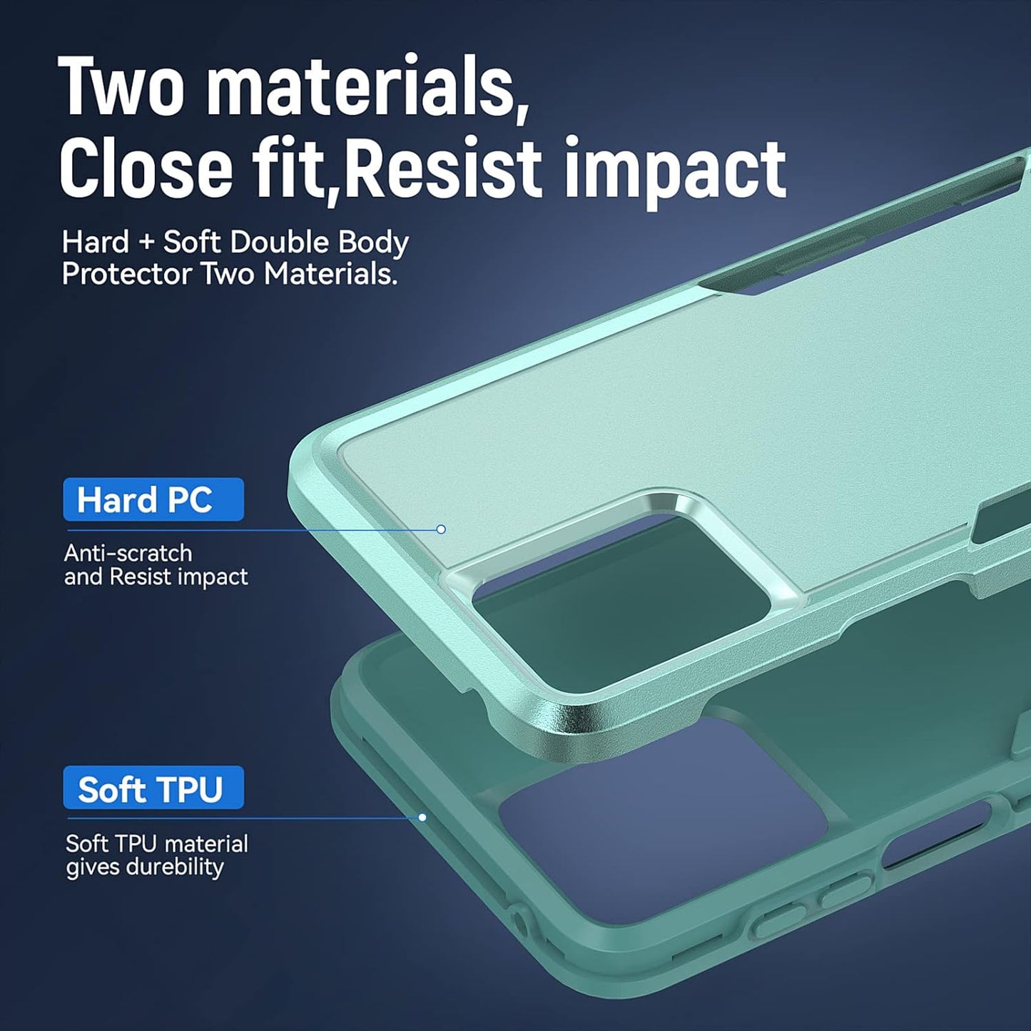 Warsia for Moto G 5G 2023 Case,Motorola G 5G 2023 Case with Screen Protector[Military Grade Drop Tested] Heavy-Duty Tough Rugged Shockproof Protective Case for Motorola Moto G 5G 2023, Green  BOYOSS   