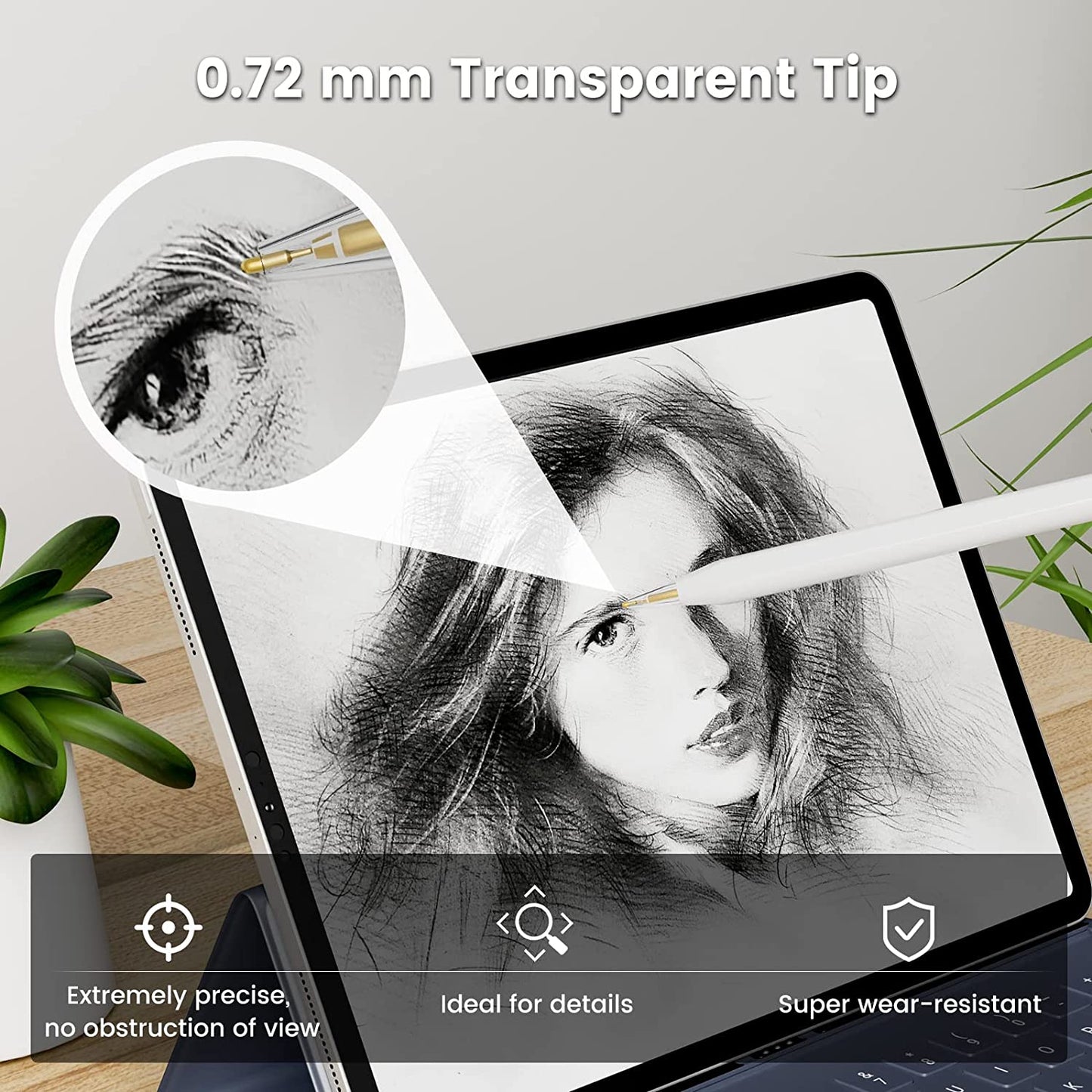 Replacement Tip for Apple Pencil 1St/2Nd Generation, MEKO 2023 Upgraded 3-In-1 Apple Pencil Nibs, Wear-Resistant and Fine Point Precise Control Pencil Tips for Ipad Pro/Air/Mini, 5 Pack  MEKO   