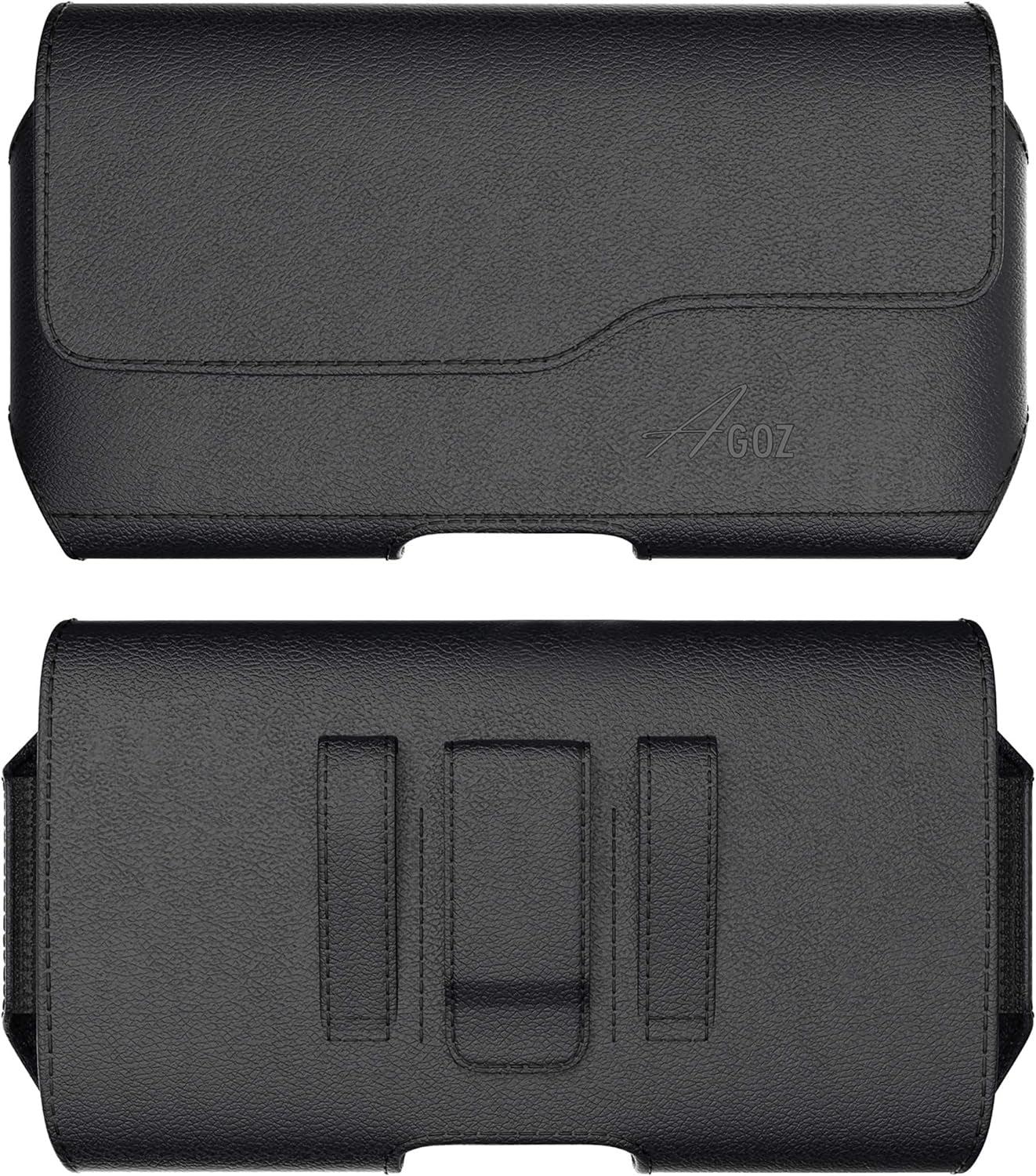 AGOZ Leather Belt Clip Case Compatible with LG V30, V30+, V30S Thinq, V35 Thinq, Cell Phone Pouch Holster Cover with Belt Loops and Magnetic Closure  AGOZ   