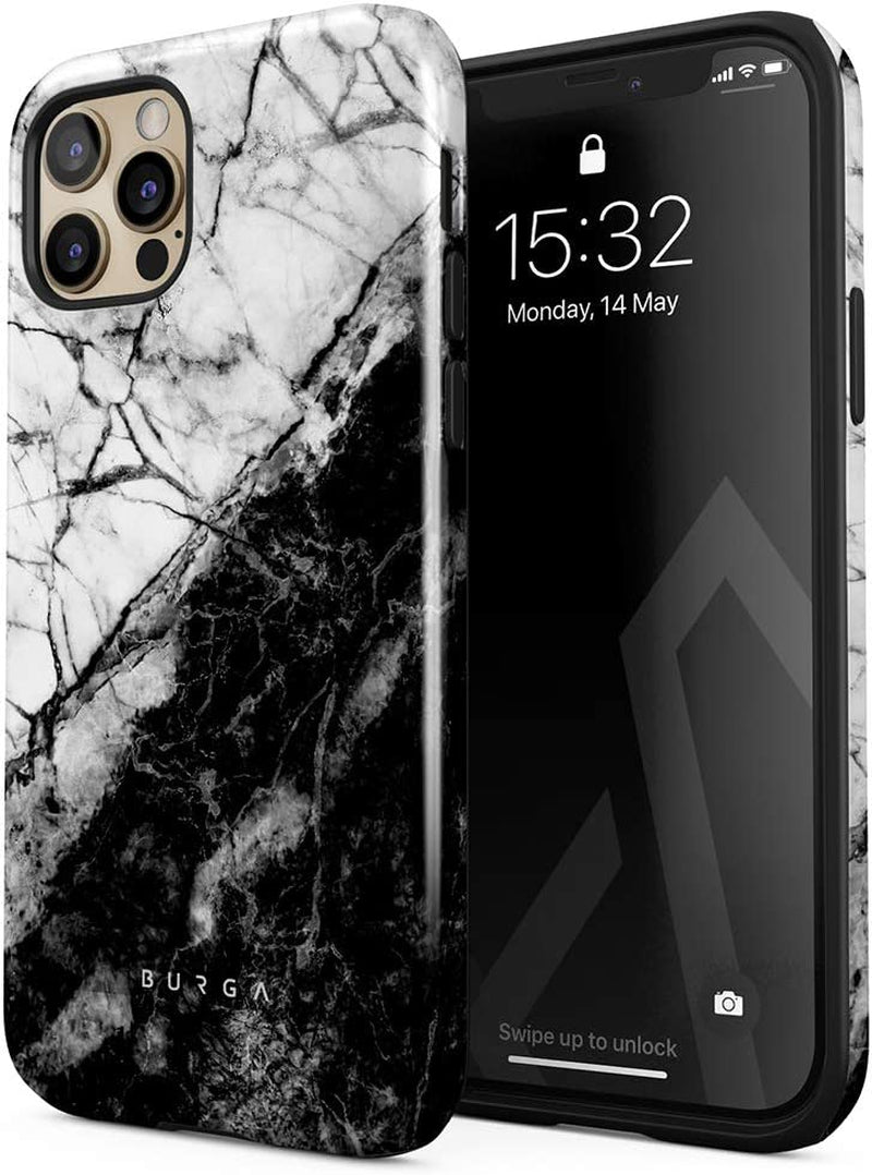 BURGA Phone Case Compatible with Iphone 14 PRO MAX - Wireless Charging Compatible, Hybrid 2-Layer Hard Shell + Silicone Protective Case, Heavy Duty Protection, Slim Fit, Shock-Absorbent, Almond Latte  BURGA Fatal Contradiction Iphone 12 Pro Max 