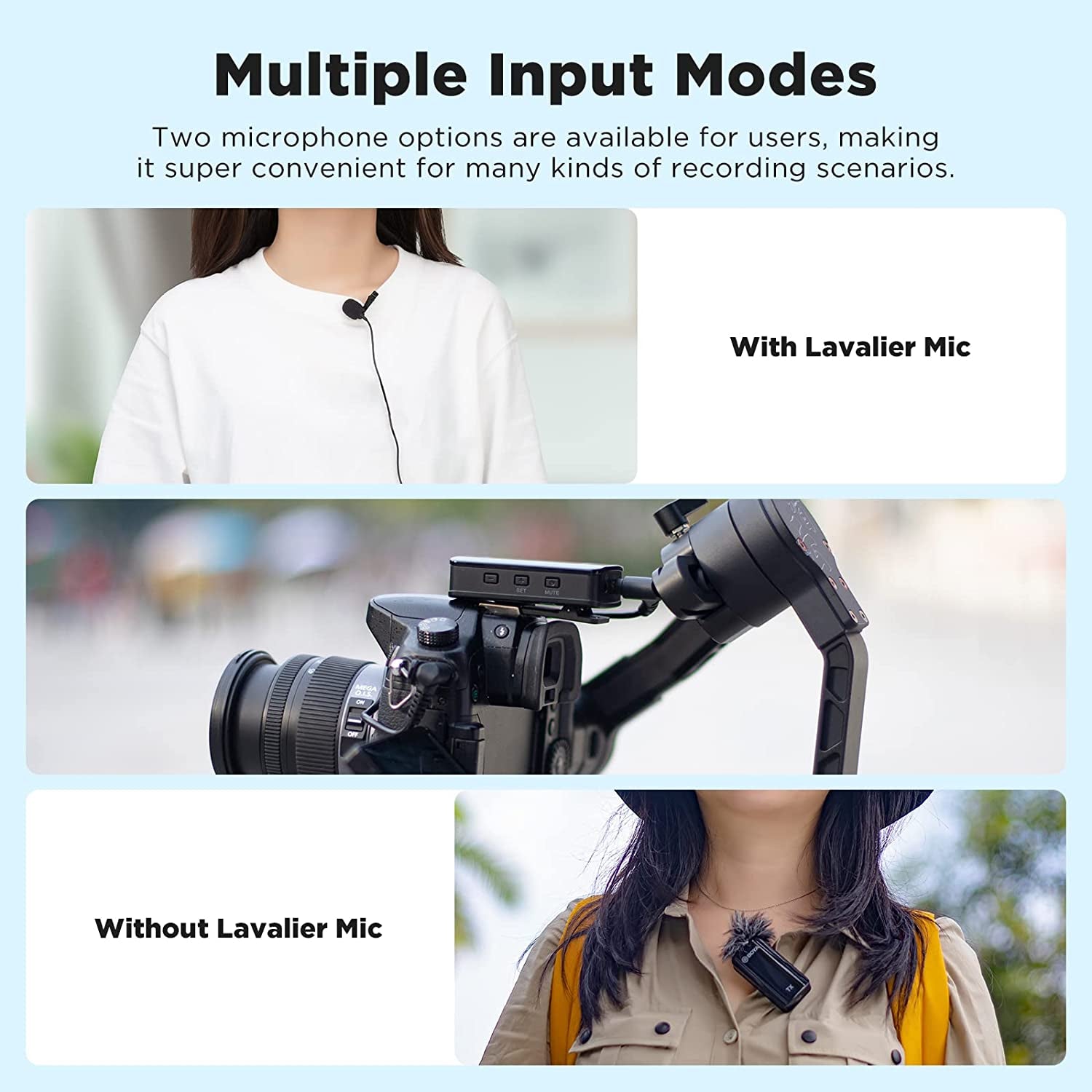 BOYA BY-XM6-S2 Wireless Lavalier Microphone, with OLED, 328Ft Range, 2.4Ghz Dual Lapel Wireless Microphone for Phone Camera PC Video Recording Interview Vlog Live Stream (2 TX+1 RX)  BOYA   