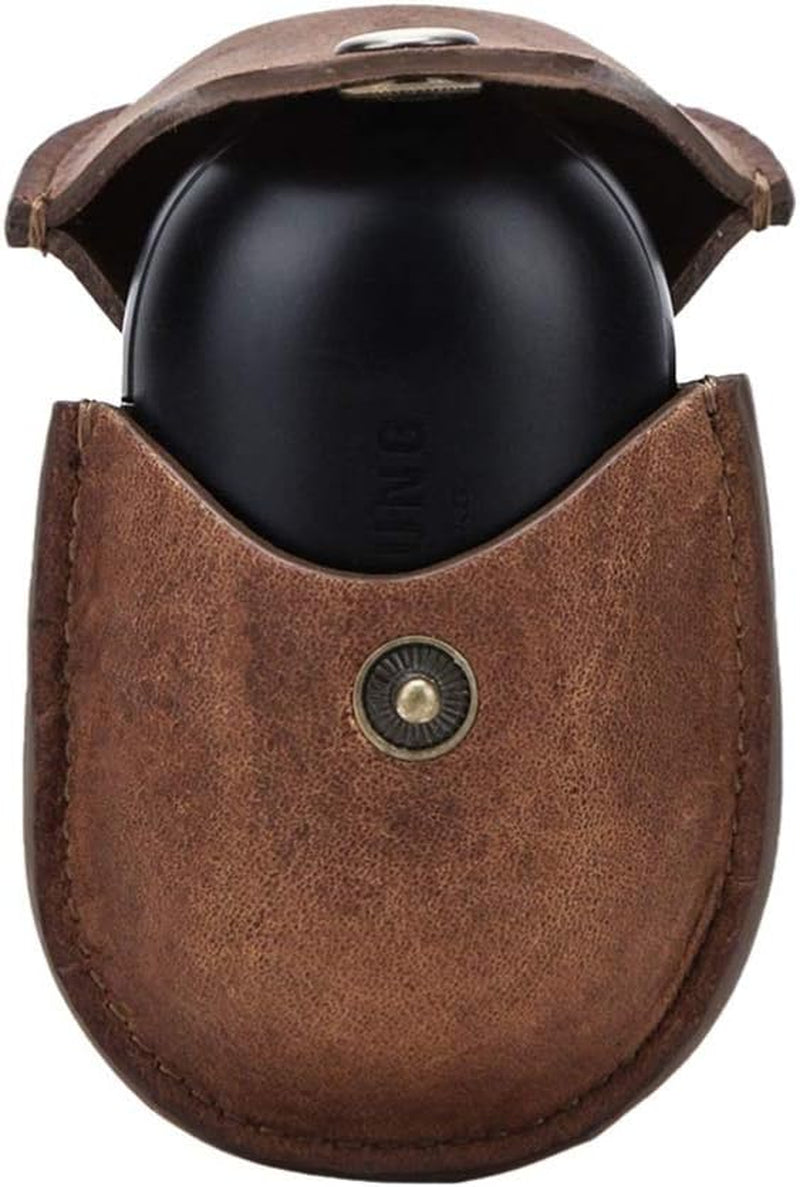 UKCOCO Compatible for Samsung Galaxy Buds Case Leather Shockproof Protective Earbuds Case with Carabiner Keychain - Brown  UKCOCO   
