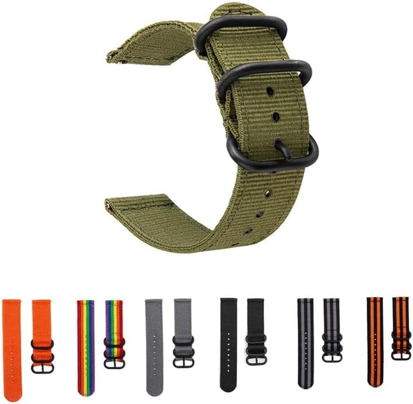GUMMMY 18MM 20MM 22MM Nylon Watch Strap for Garmin Venu Garminmove 3 Garmin Active S Vivoactive 4 4S Smart Wristband Quick Release Band  GUMMMY   