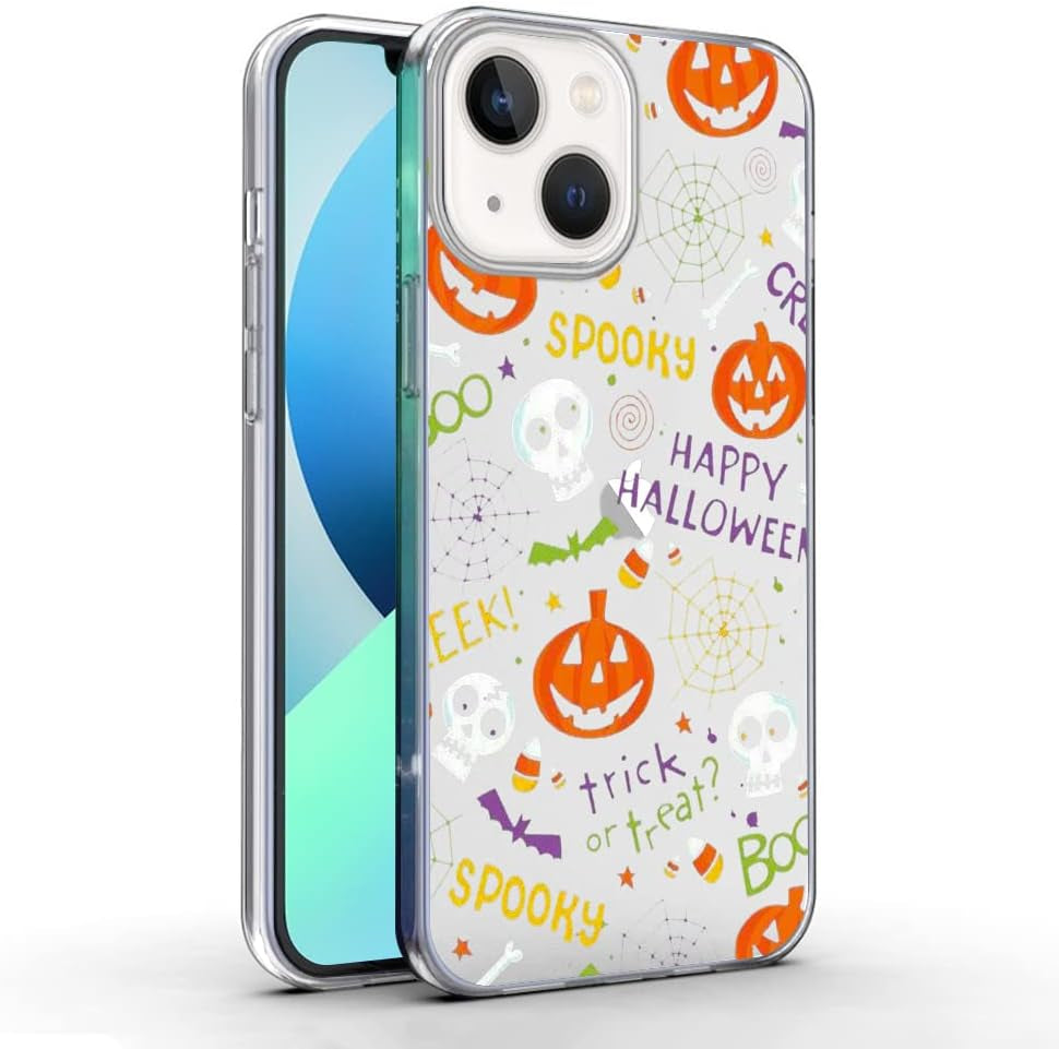 Ademen Clear Case for Iphone 13 Case 6.1 Inches Cute Ghost Case for Girls Women Soft TPU Protective Bumper Case Cover for Iphone 13(Ghost)  Ademen   