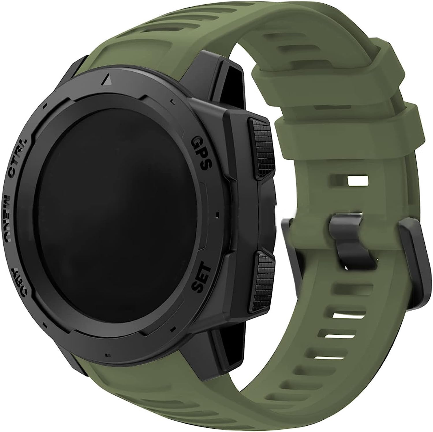 GERSIK Compatible with Garmin Instinct Bands, Soft Silicone Strap Sport Wristband Replacement for Garmin Instinct 2/Instinct Esports/Solar/Tide/Tactical GPS Smartwatch  GERSIK   