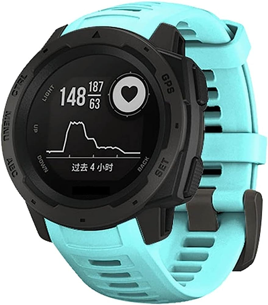 KGDHB Sports Silicone Strap for Garmin Instinct Watchband Replacement 22MM Watch Band for Garmin Instinct Esports/Tide/Solar Bracelet  KGDHB H For Instinct Tide 