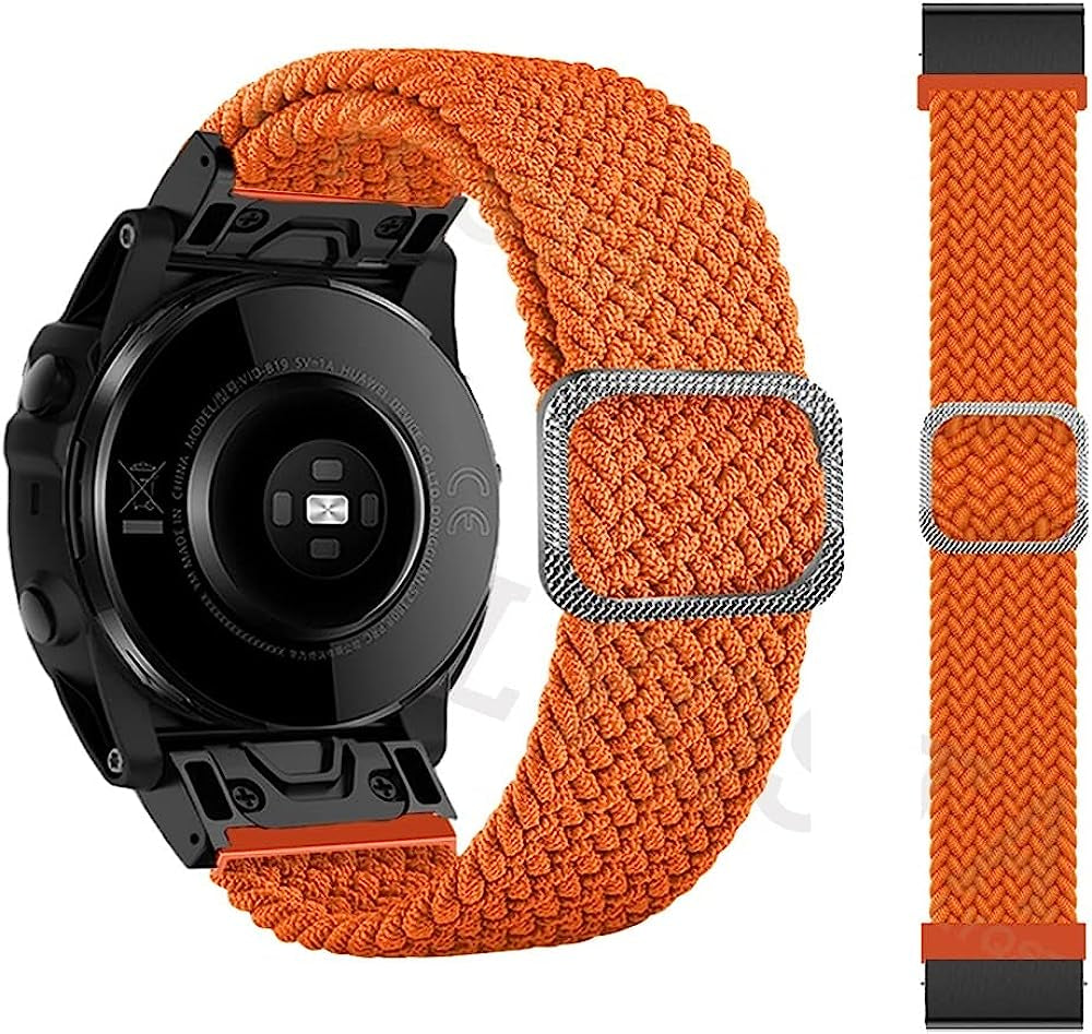 RAYESS 22Mm 26Mm Quick Fit Watchband for Garmin Fenix 6X 6X Pro 5X 3 Loop Nylon Wrist Band/Garmin Fenix 6 6 Pro 5 plus Fenix 7X Fenix 7  RAYESS D 22mm Fenix 6 6Pro 