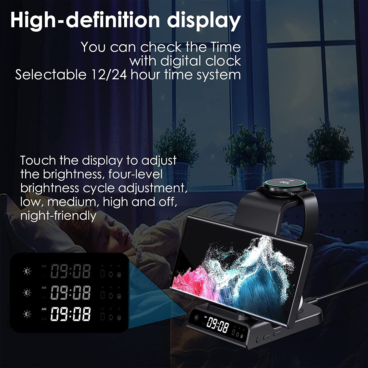 Wireless Charger for Samsung, 3 in 1 Wireless Charging Station for Samsung Galaxy S23 Ultra/S22/S21/S20/Note 20/Z Flip 4/Z Fold 4, Samsung Watch Charger for Galaxy Watch 5 Pro/4/3, Galaxy Buds 2/Pro/+  Shenzhen Xuanfeng Innovations Technology Co., Ltd.   