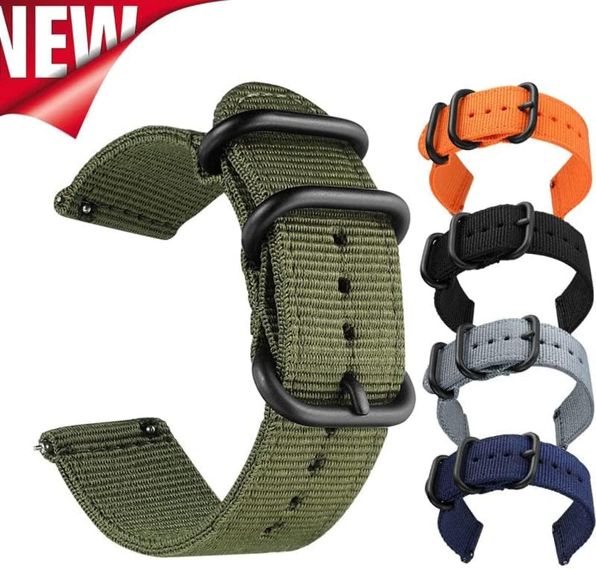 GUMMMY 18MM 20MM 22MM Nylon Watch Strap for Garmin Venu Garminmove 3 Garmin Active S Vivoactive 4 4S Smart Wristband Quick Release Band  GUMMMY   